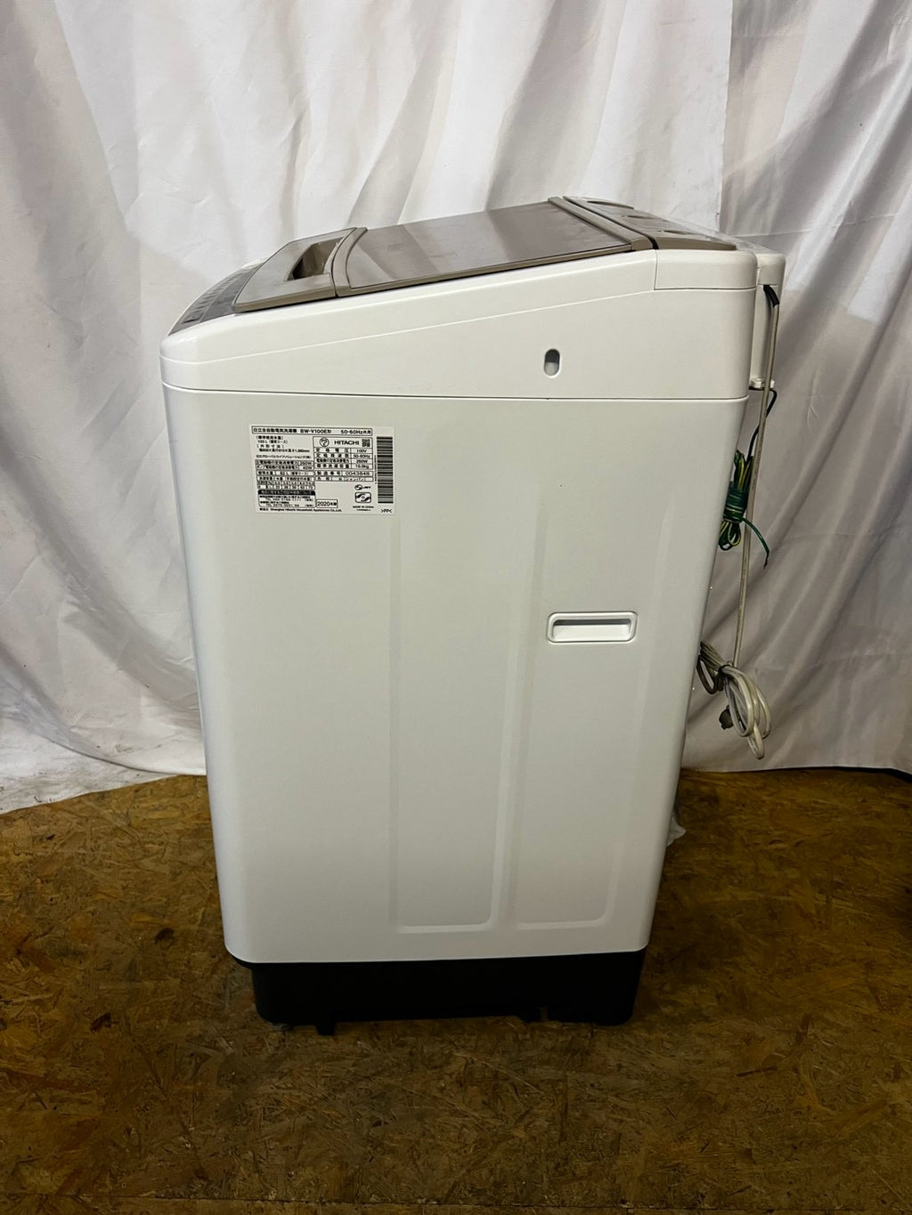 【3ヶ月保証/分解洗浄済み】日立 洗濯機 BW-V100E洗濯10kg 2020年