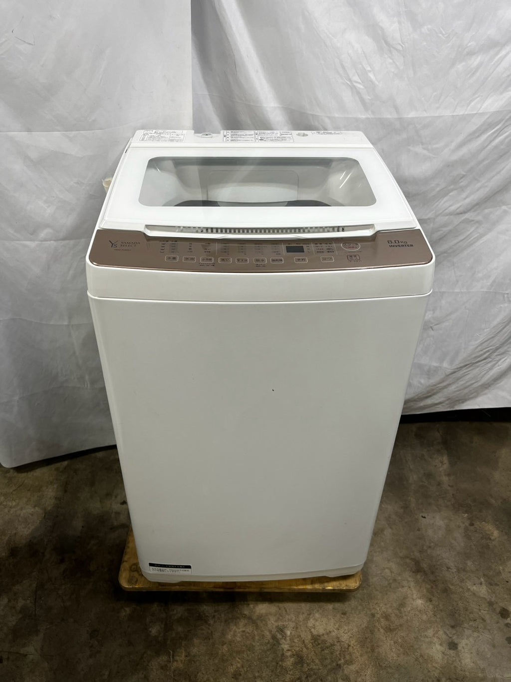 【3ヶ月保証】ヤマダ電機 洗濯機 YWM-TV80G1 洗濯8kg 2022年製