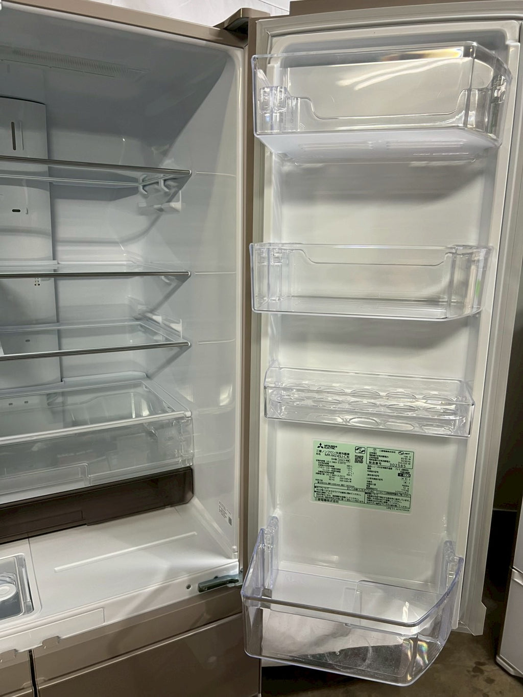 【1年保証/美品】三菱 6ドア冷蔵庫 MR-MZ49J 2023年製 485L