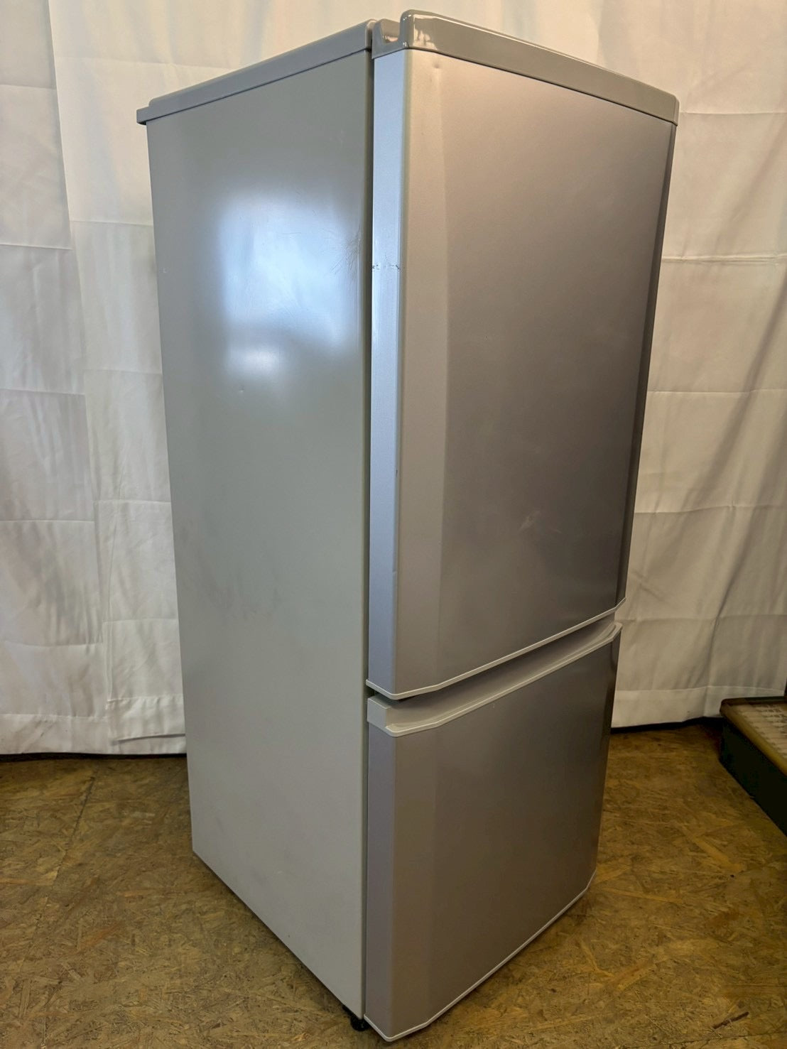 【6ヶ月保証】三菱電機 2ドア冷蔵庫 MR-P15D-S 2019年製 146L 右開き