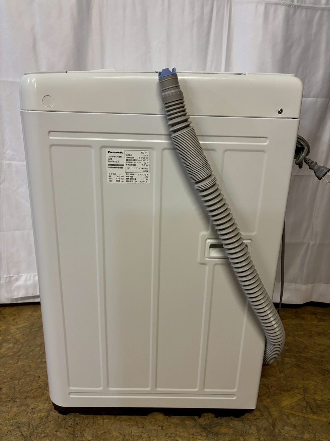 Panasonic 全自動洗濯機 NA-F5B2 2024年製 洗濯5kg