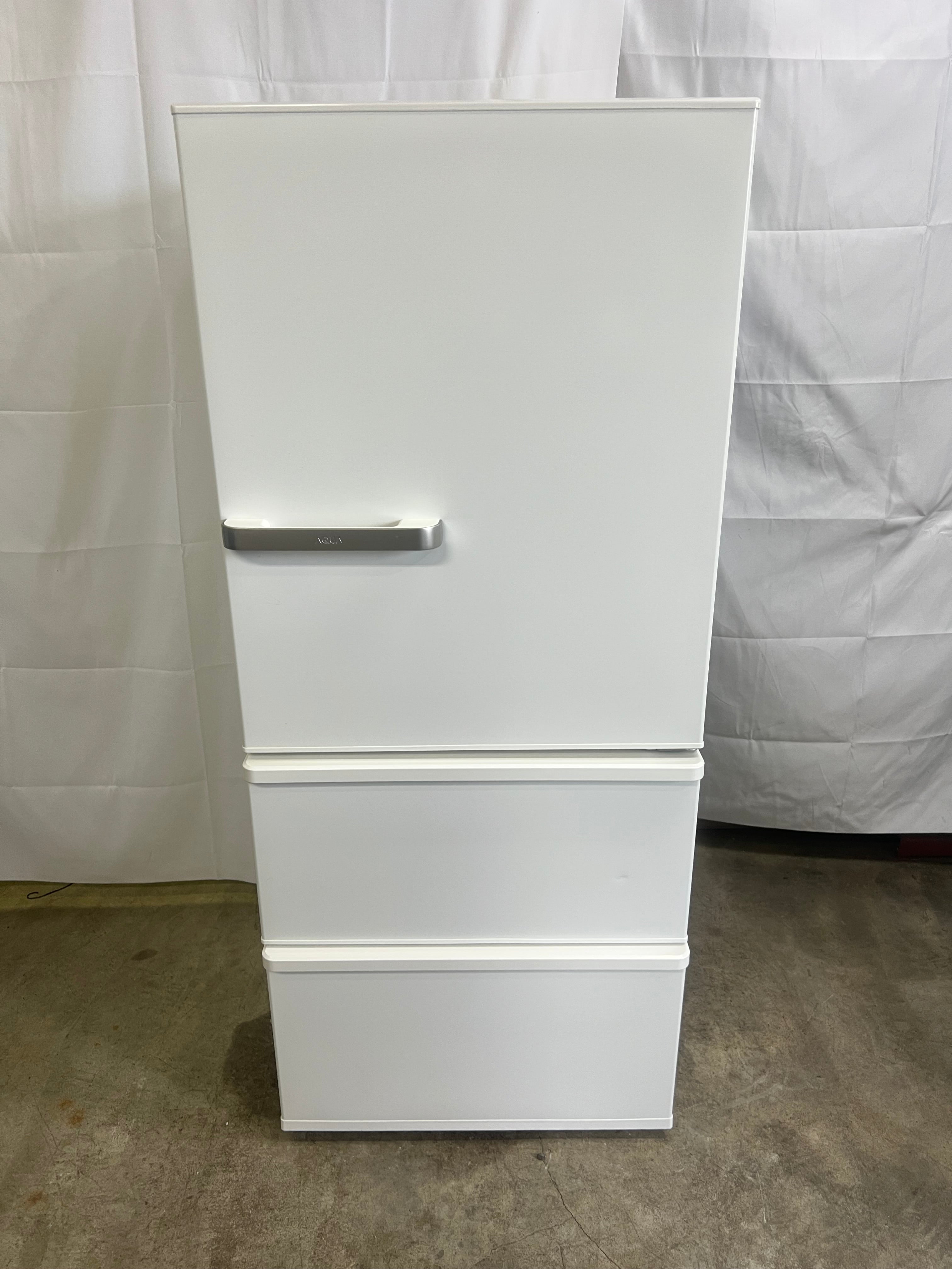 【6ヶ月保証】AQUA 3ドア冷蔵庫 AQR-27M 2022年製 272L 右開き