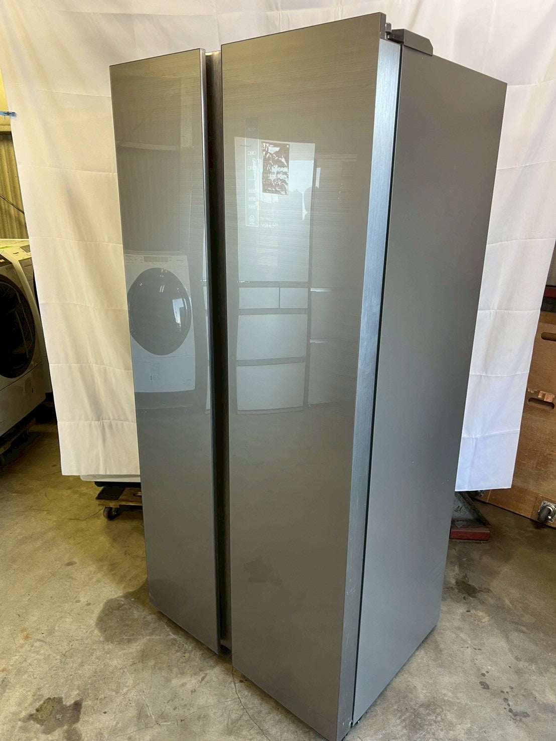 【12ヶ月保証】AQUA 冷蔵庫 AQR-SBS45H 2019年製 449L 観音開き