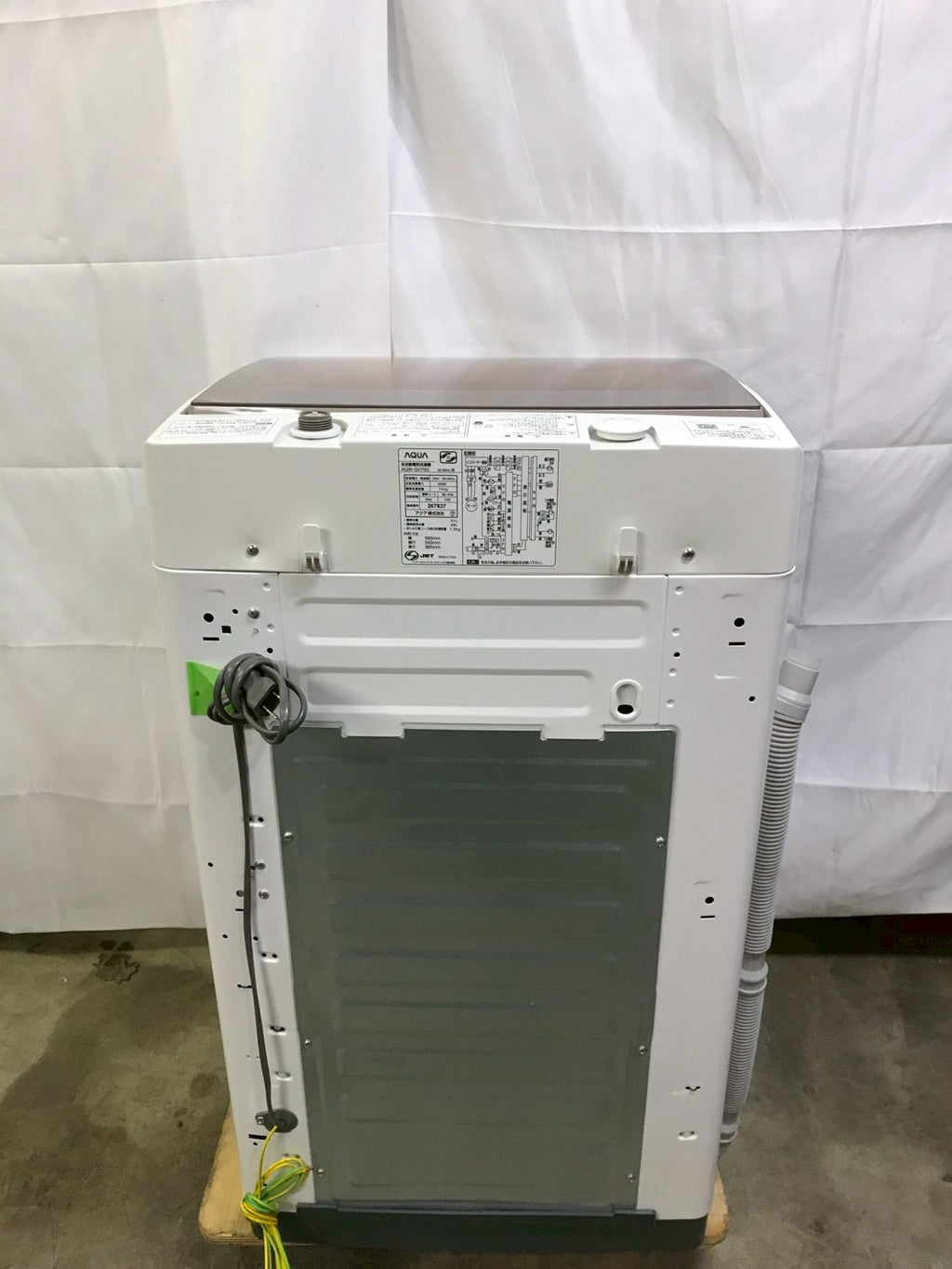 【6ヶ月保証】【分解洗浄】AQUA 洗濯機 AQW-GV70G 2019年製 洗濯7kg