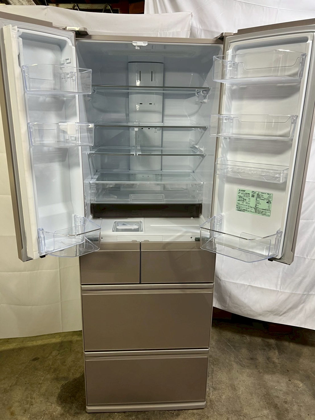 【1年保証/美品】三菱 6ドア冷蔵庫 MR-MZ49J 2023年製 485L