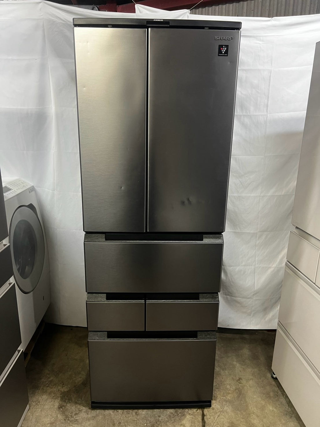 【1年保証】 SHARP 6ドア冷蔵庫  SJ-MF46K-H 2023年製 457L