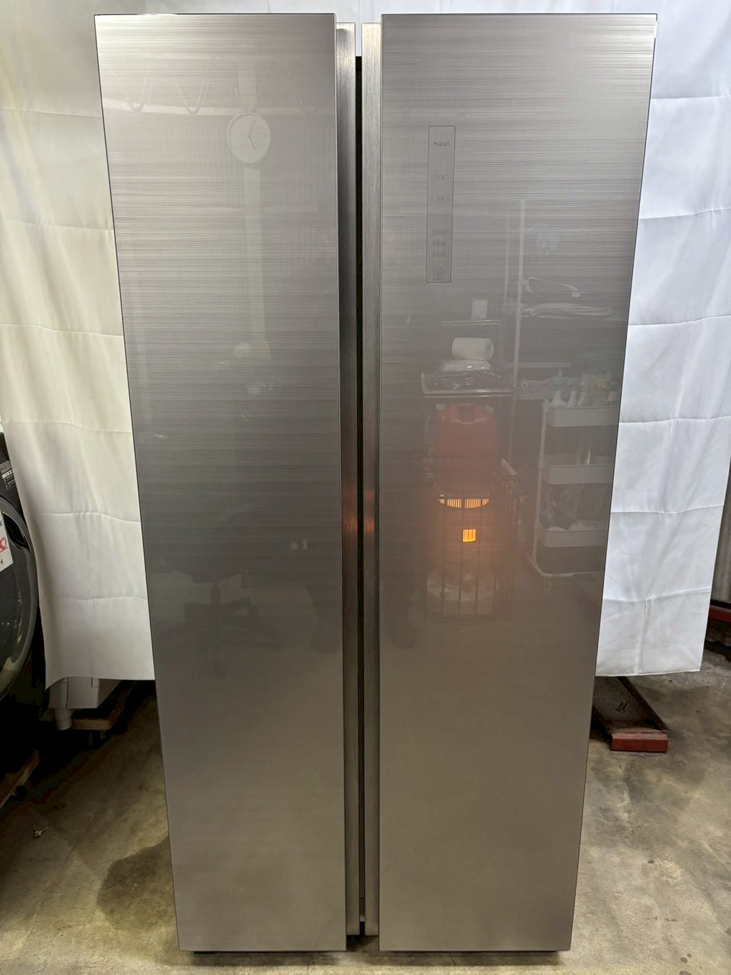 【12ヵ月保証】AQUA 冷蔵庫 AQR-SBS45H 2018年製 449L 観音開き