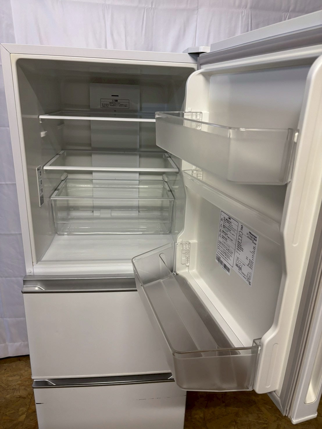 Hisense 3ドア冷蔵庫 HR-D2801W 2019年製 282L右開き