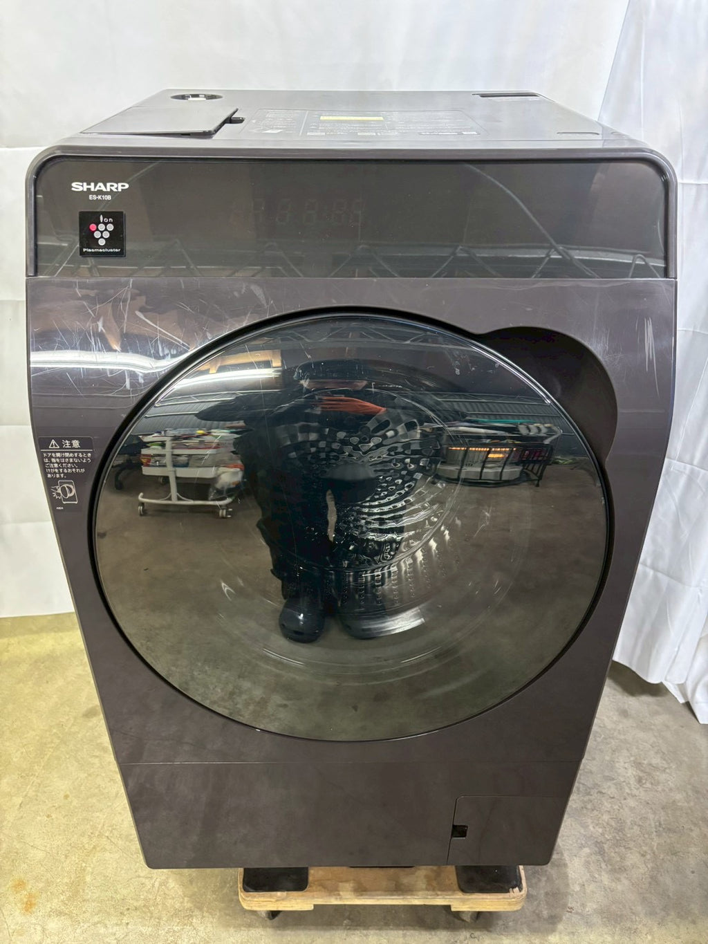 【12ヶ月保証】【分解清掃】SHARP洗濯機ES-K10B-TL洗濯10kg乾燥6kg 2023年製