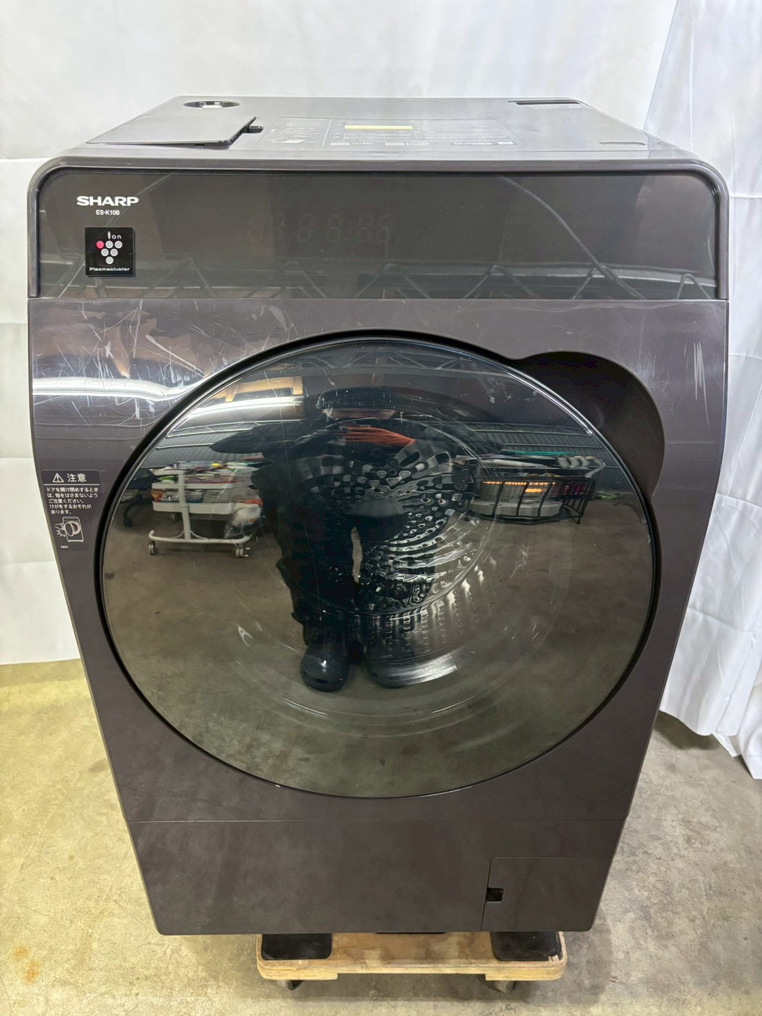 【12ヶ月保証】【分解清掃】SHARP洗濯機ES-K10B-TL洗濯10kg乾燥6kg 2023年製