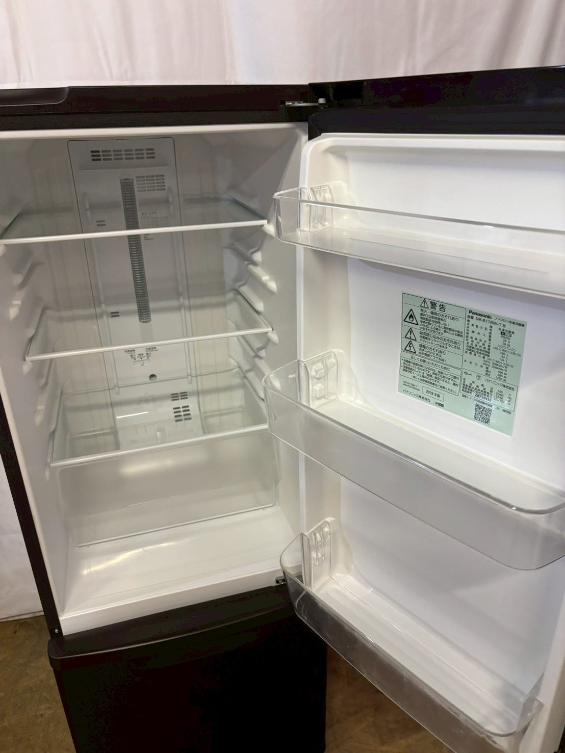 【6ヶ月保証】Panasonic 2ドア冷蔵庫 NR-B17BW-T 2019年製168L