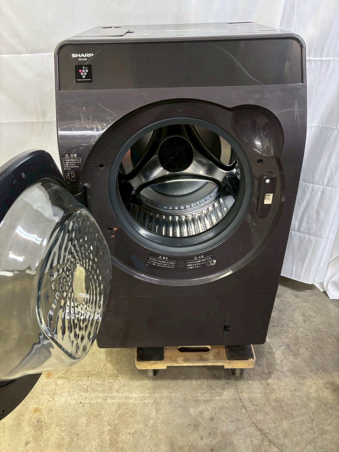 【12ヶ月保証】【分解清掃】SHARP洗濯機ES-K10B-TL洗濯10kg乾燥6kg 2023年製