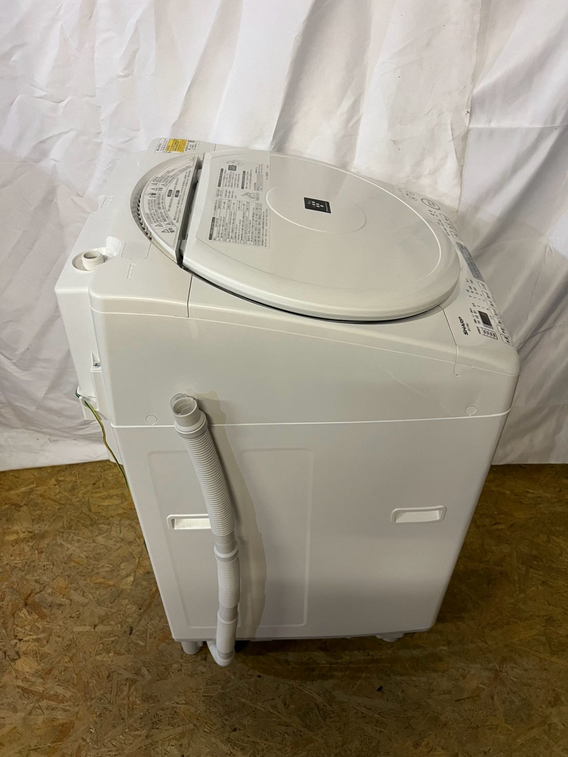 【1年保証/新品8万超え美品】SHARP 洗濯機 ES-TX8J-W 洗濯8kg 乾燥4.5kg 2025年製