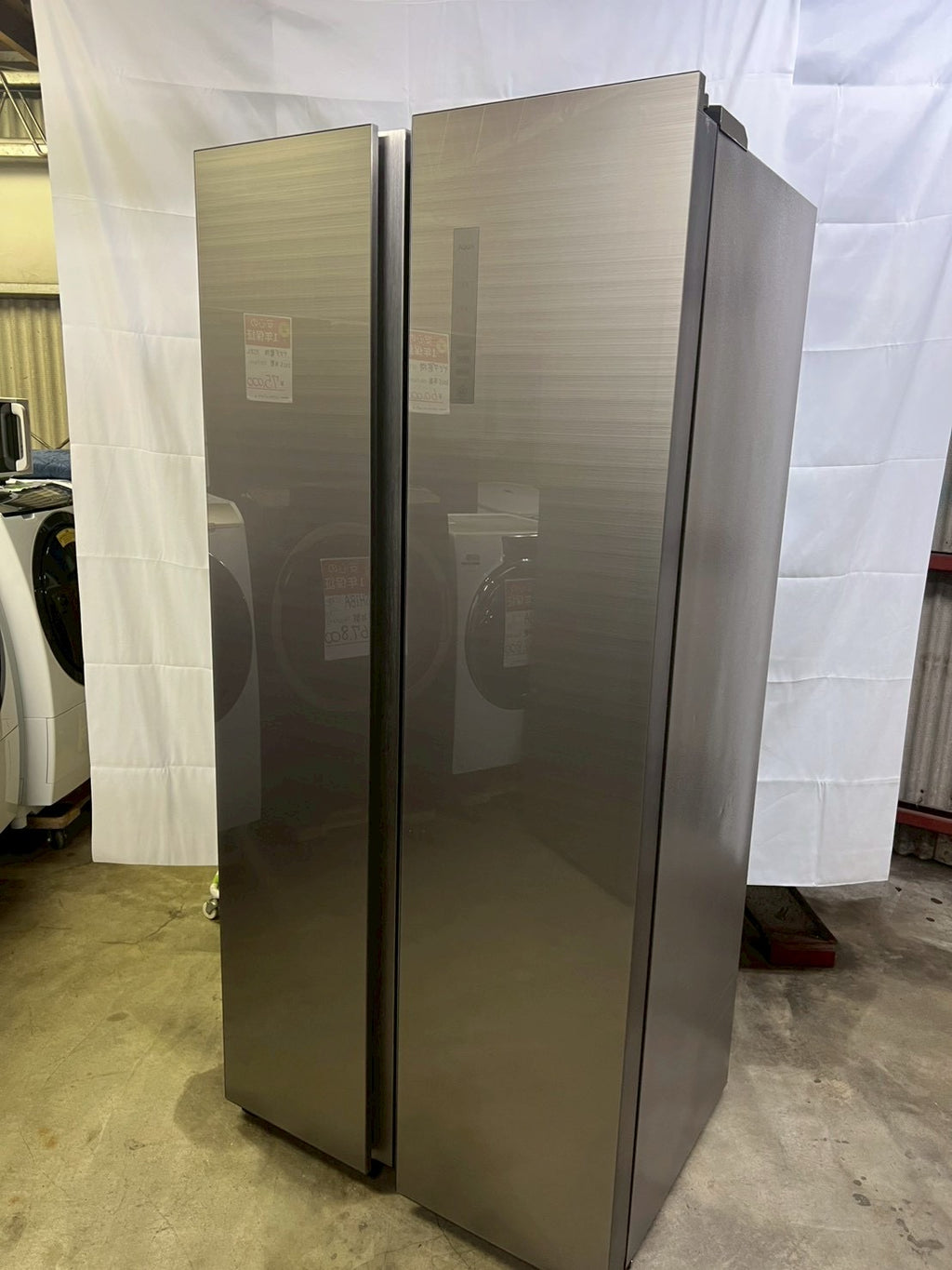 AQUA 2ドア冷蔵庫 AQR-SBS45H 2019年製 449L 観音開き