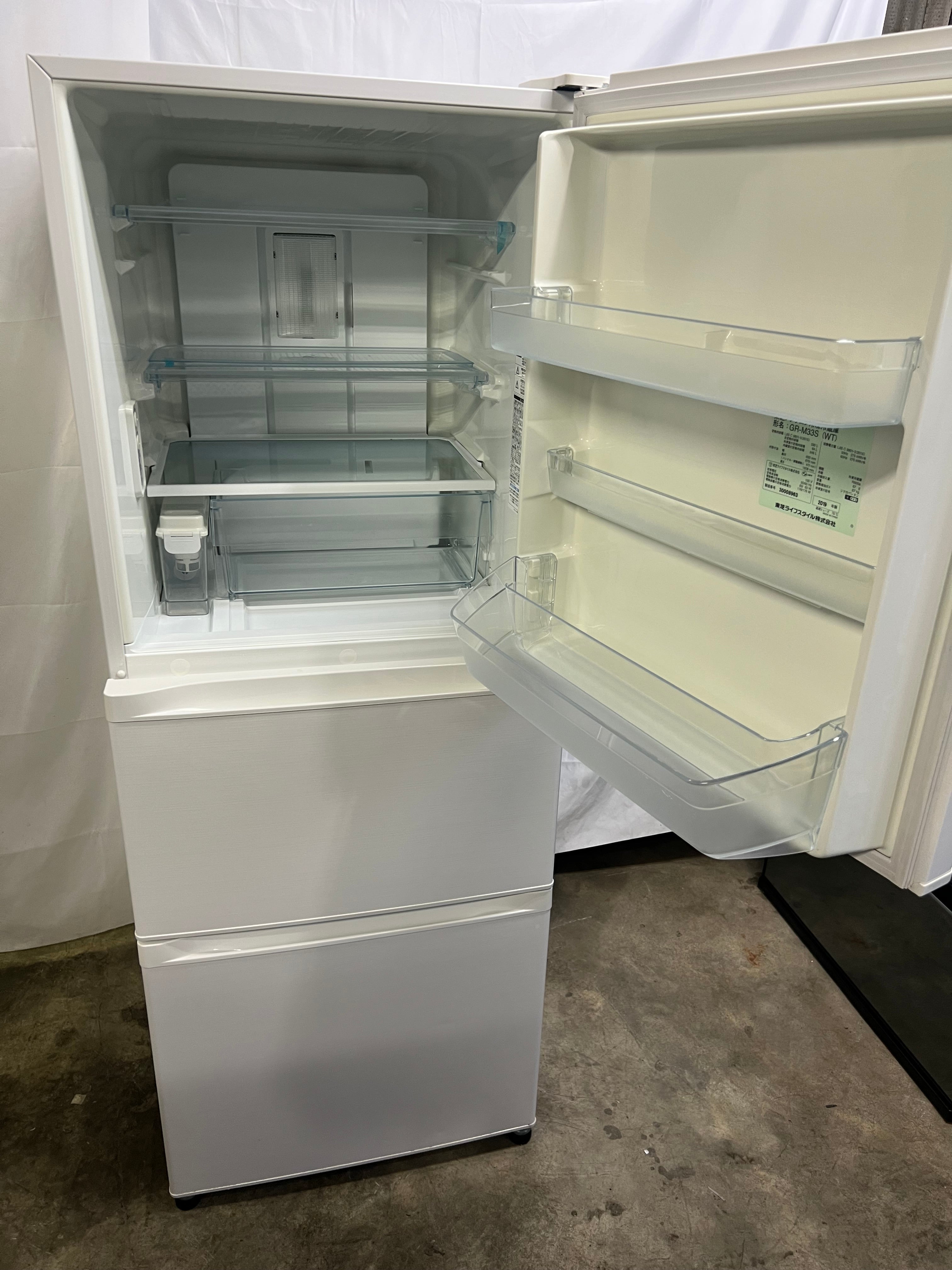 【半年保証】東芝 冷蔵庫 GR-M33S 2019年製330L