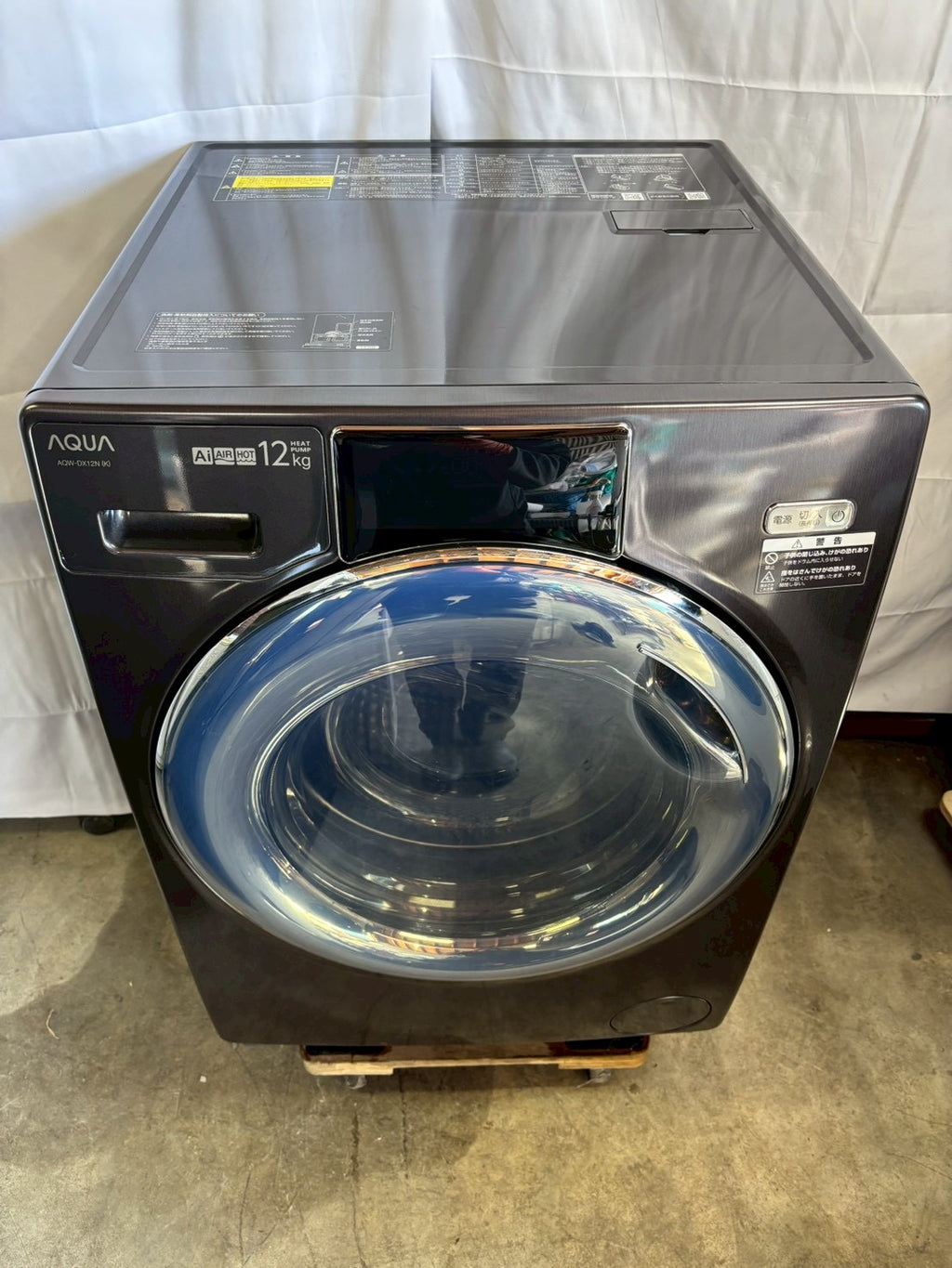 【12ヶ月保証】AQUAドラム式洗濯機 AQW-DX12N 2022年 洗濯12kg 乾燥6kg