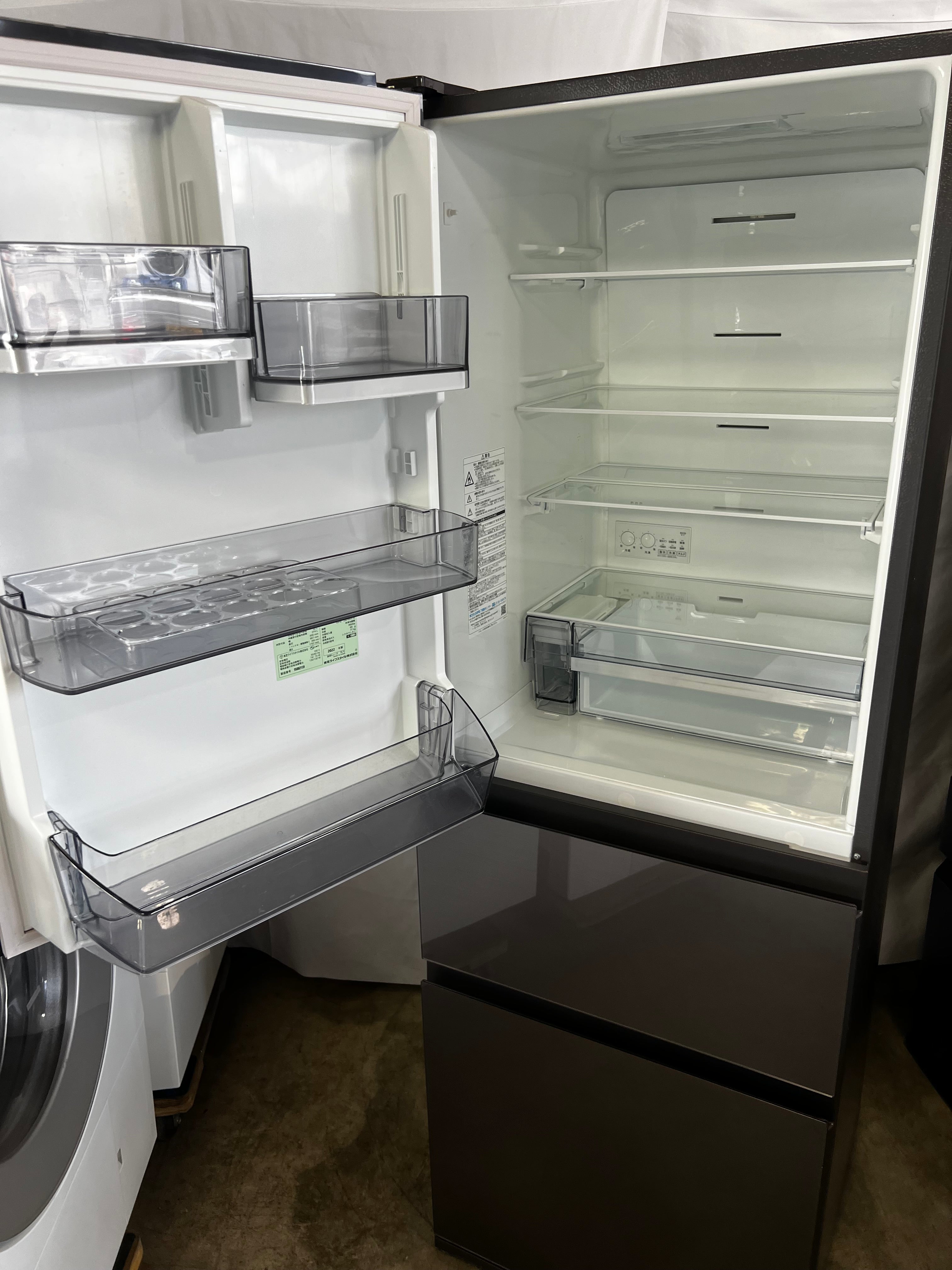 【1年保証】 東芝 3ドア冷蔵庫 GR-T36SVL 2022年製 356L