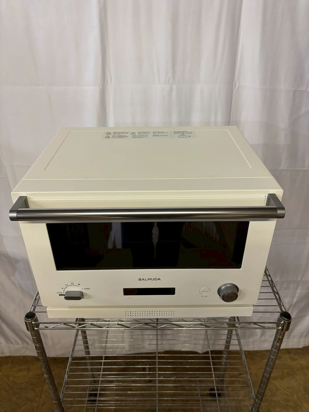 【6ヶ月保証】BALMUDA オーブンレンジ K04A-WH 2020年製 18L