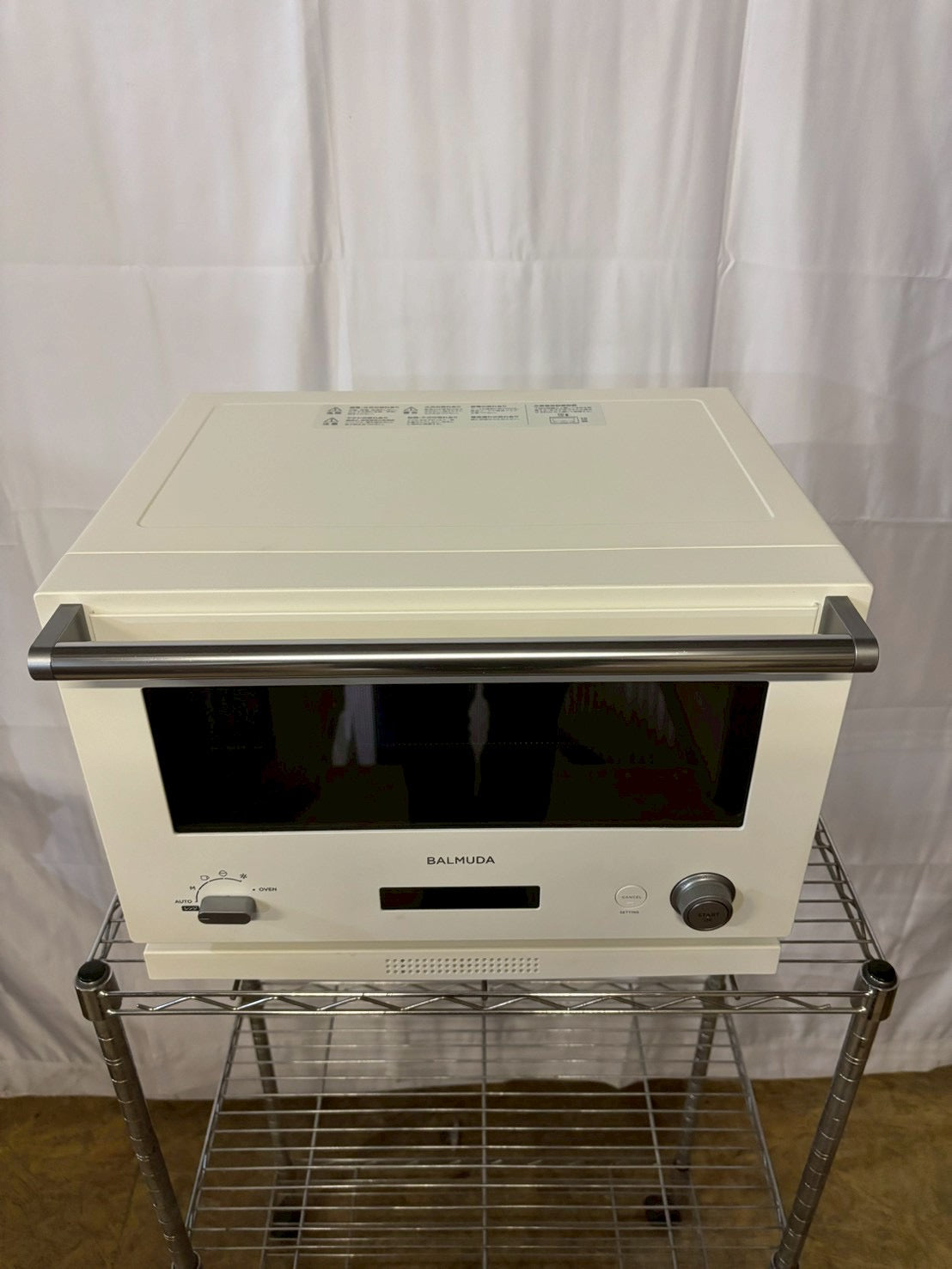 【6ヶ月保証】BALMUDA オーブンレンジ K04A-WH 2020年製 18L