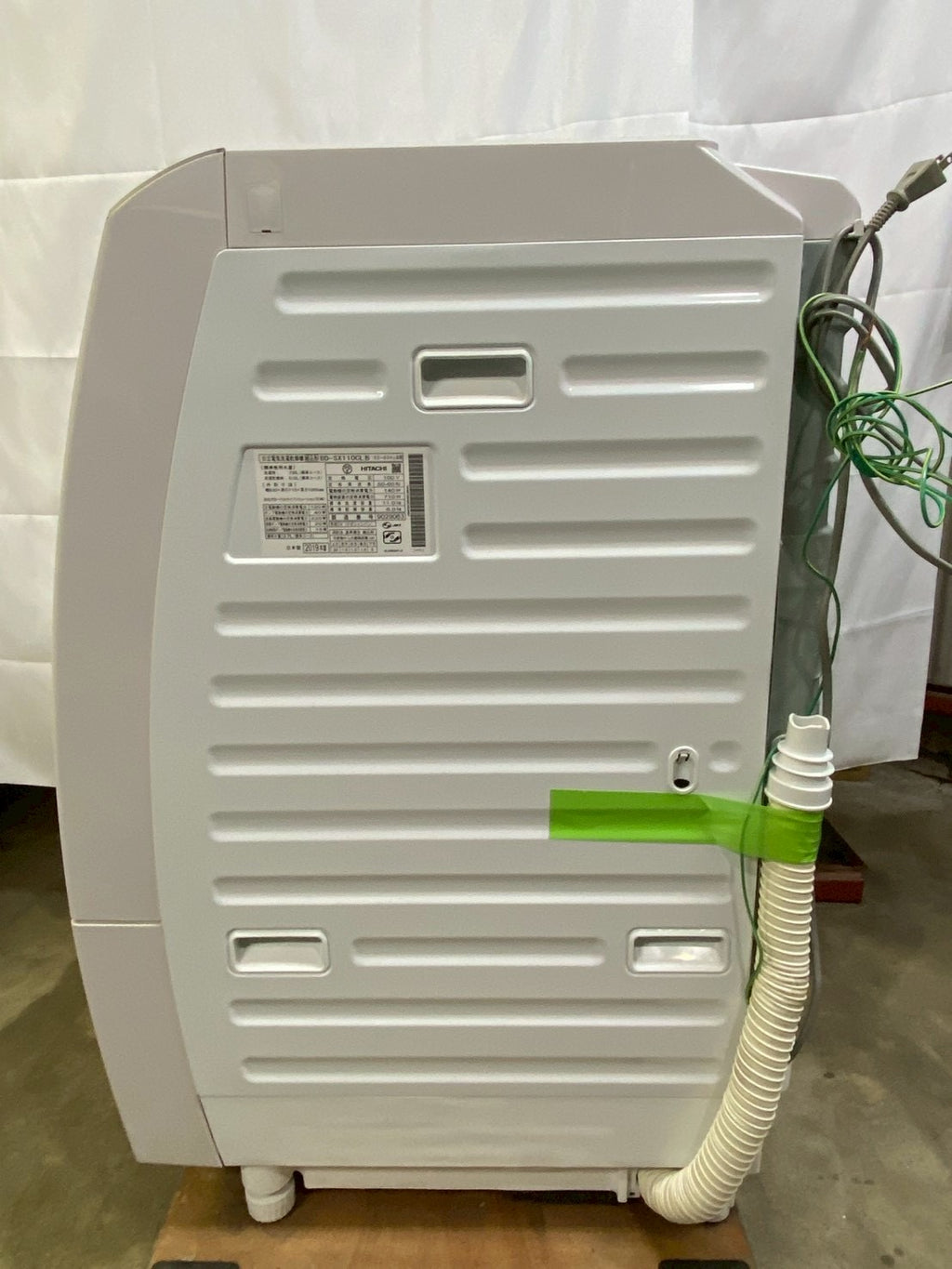 【6ヶ月保証】【分解洗浄済み】日立ドラム式洗濯機 洗剤自動投入BD-SX110CL洗濯11kg 乾燥6kg 2019年製