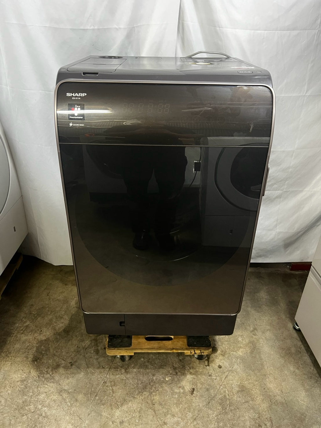 【1年保証/分解洗浄】SHARP 洗濯機 ES-X11A-TL 洗濯11kg 乾燥6kg 2022年製