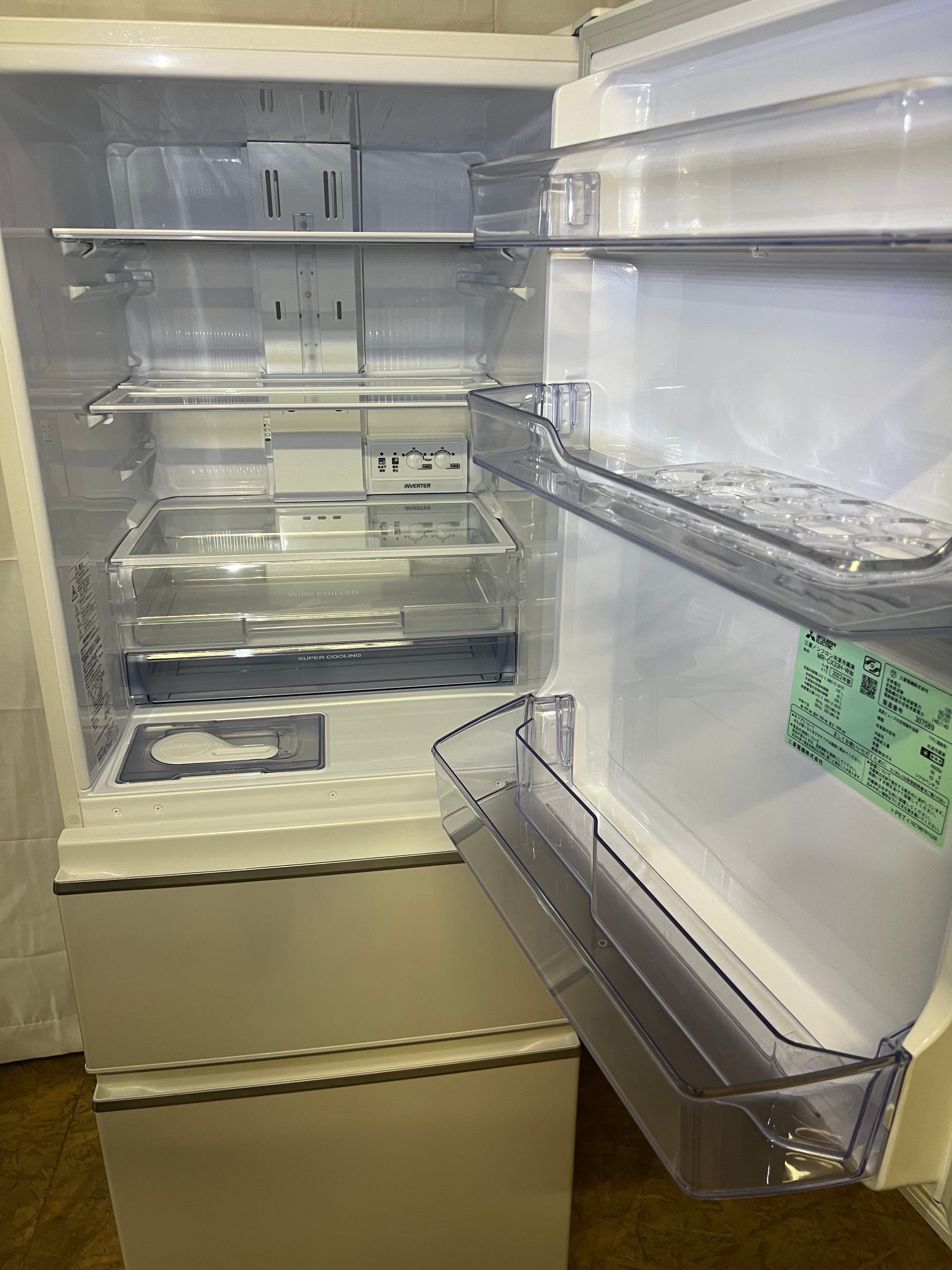 三菱 冷蔵庫 MR-CX33H-W 2023年製 330L 右開き