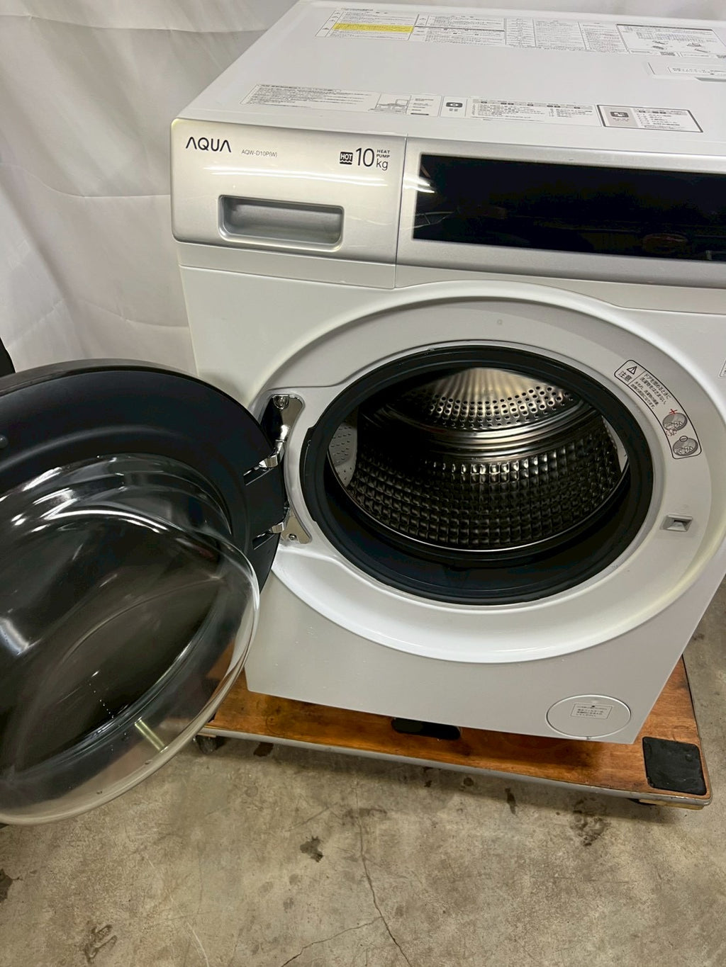 【12ヶ月保証】AQUAドラム式洗濯機 AQW-D10P-L 2024年 洗濯10kg乾燥5kg