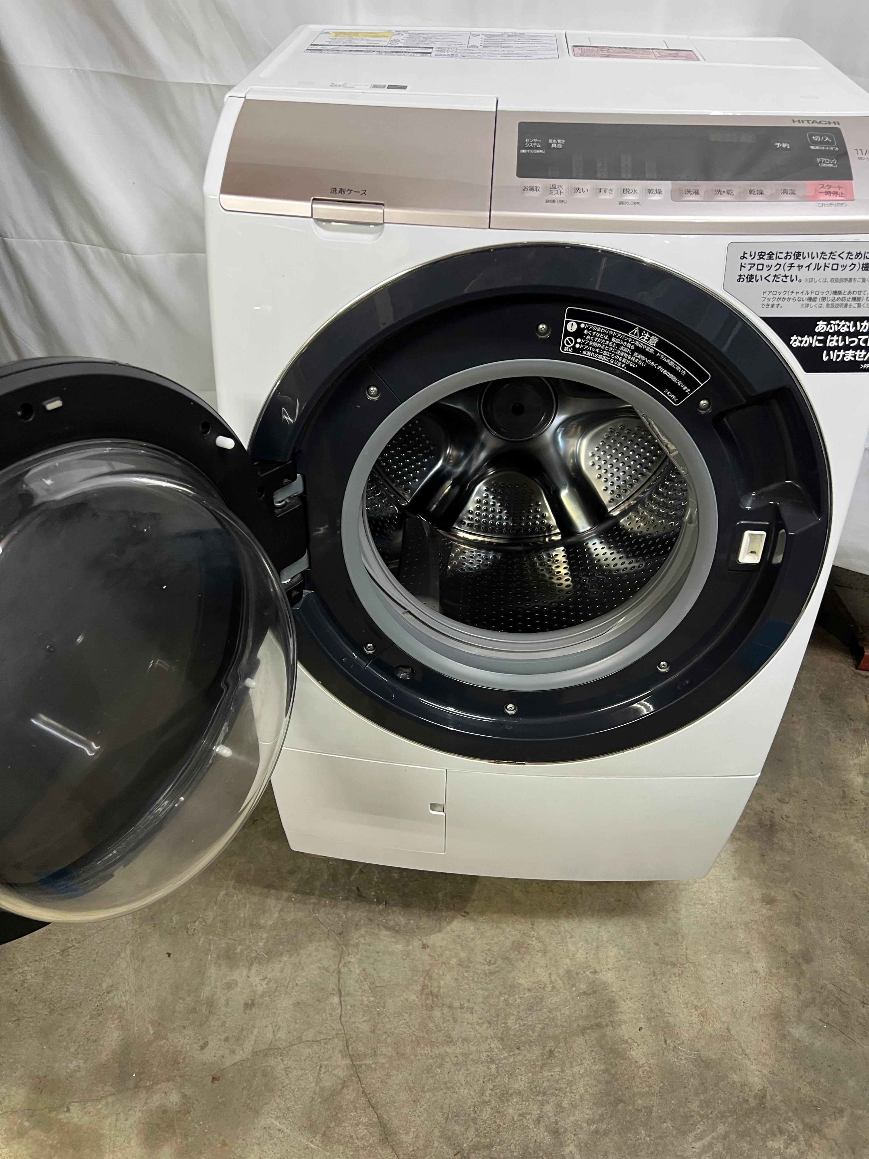 【6ヶ月保証】【分解洗浄】日立 BD-SV110CL 洗濯11kg 乾燥6kg 2019年製