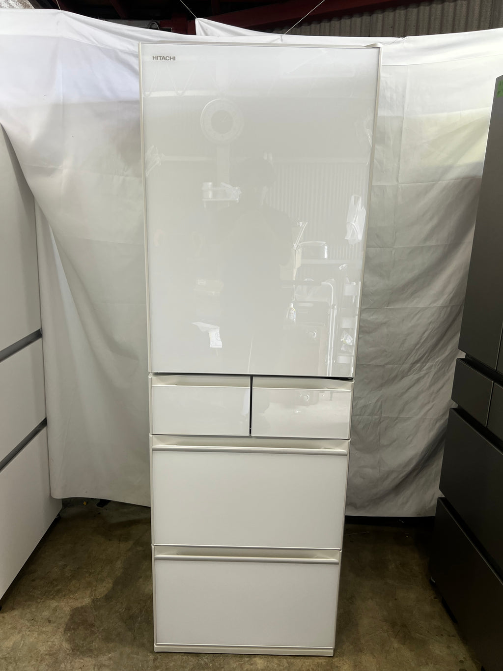 【1年保証】 日立 5ドア冷蔵庫 R-HWS47N 2021年製 470L