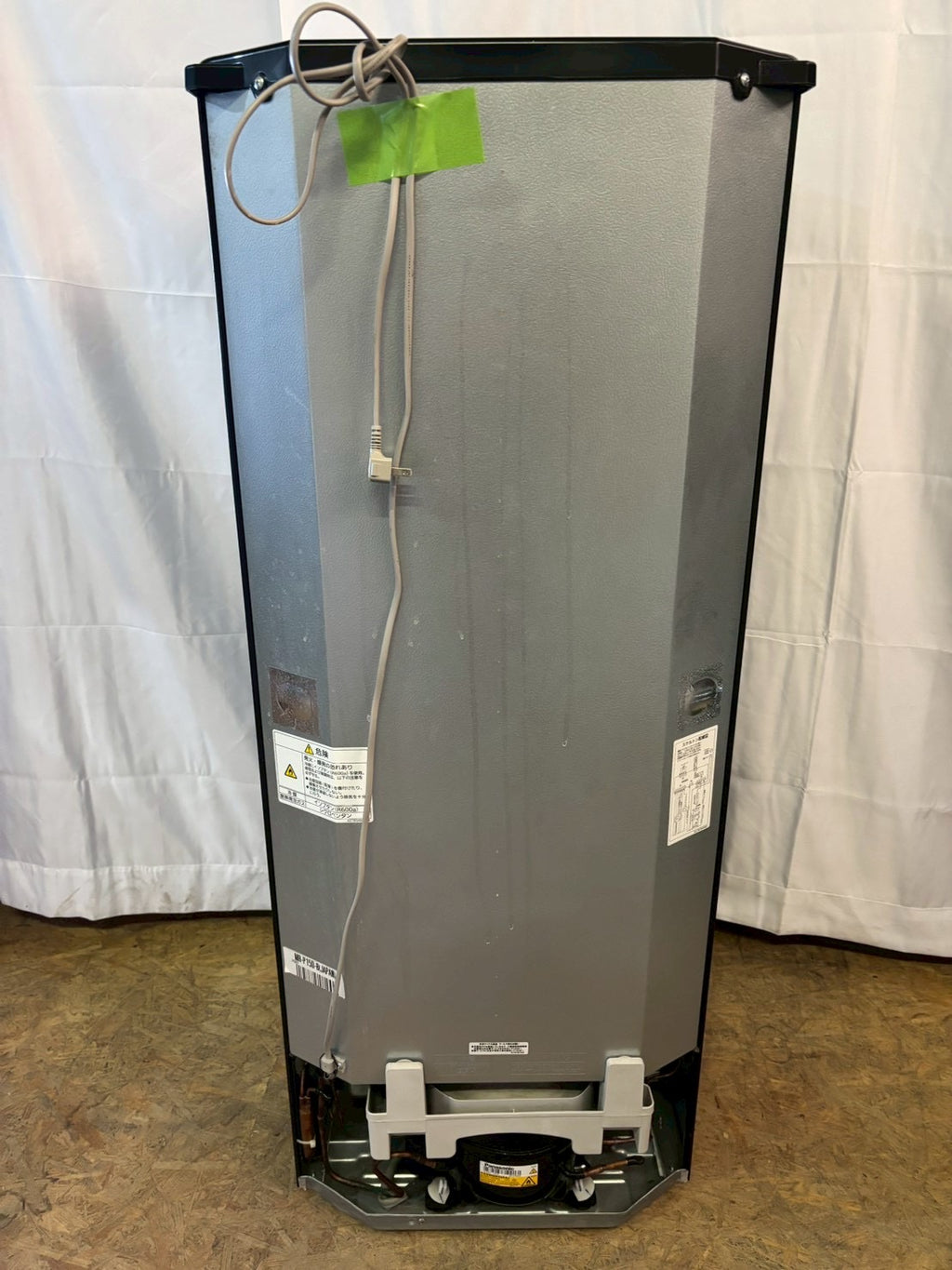【6ヶ月保証】三菱電機 2ドア冷蔵庫 MR-P15D-B 2019年製 146L 右開き