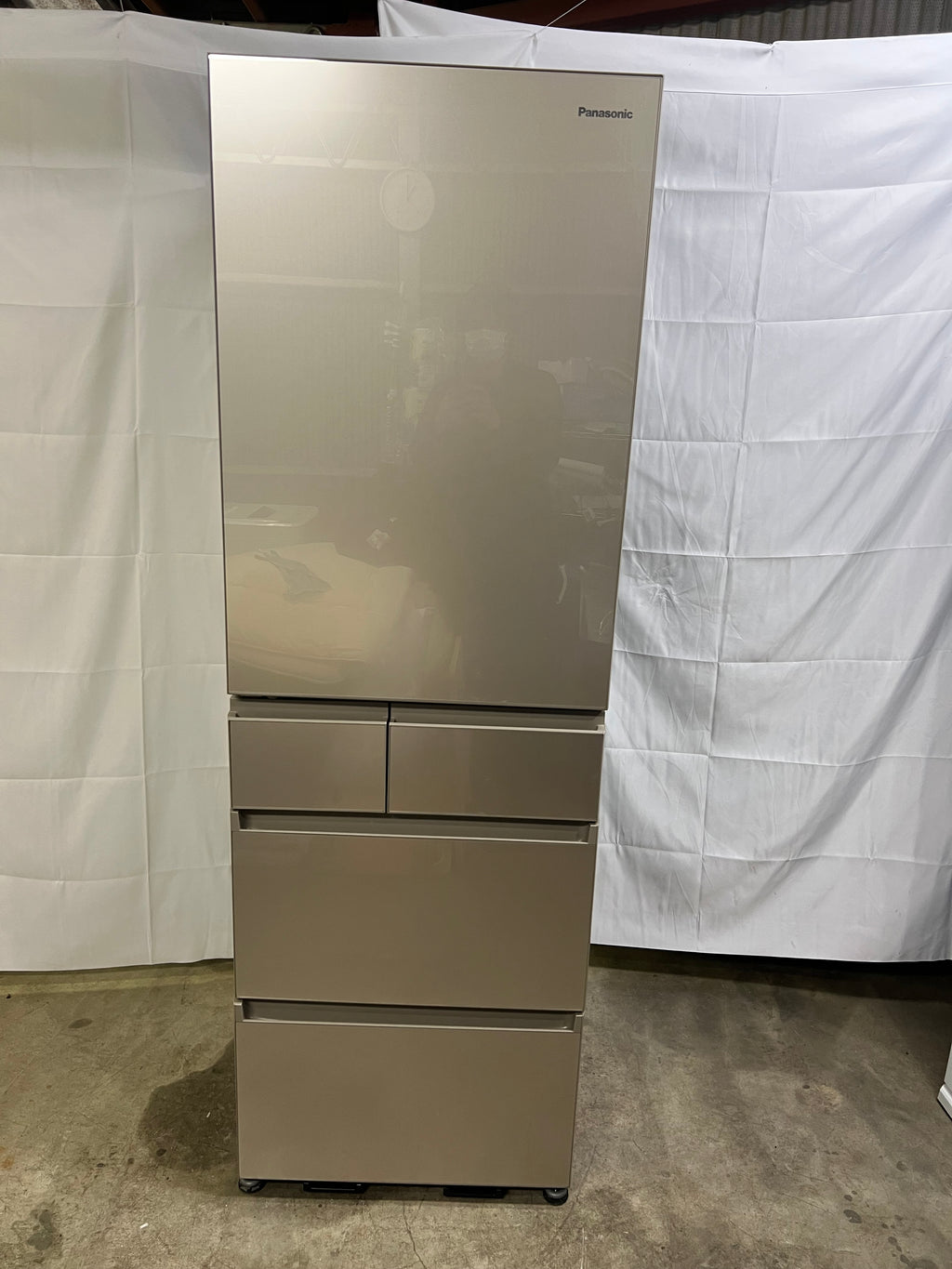 【12ヶ月保証】Panasonic 5ドア冷蔵庫 NR-E459PXL 2022年製 450L  左開き
