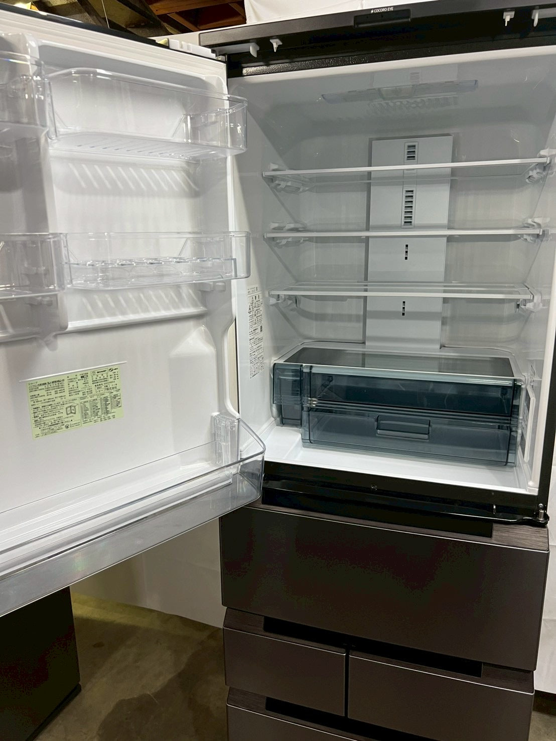 【12ヶ月保証】SHARP 5ドア冷蔵庫 SJ-MW46J-H 2021年製 457L 両開き
