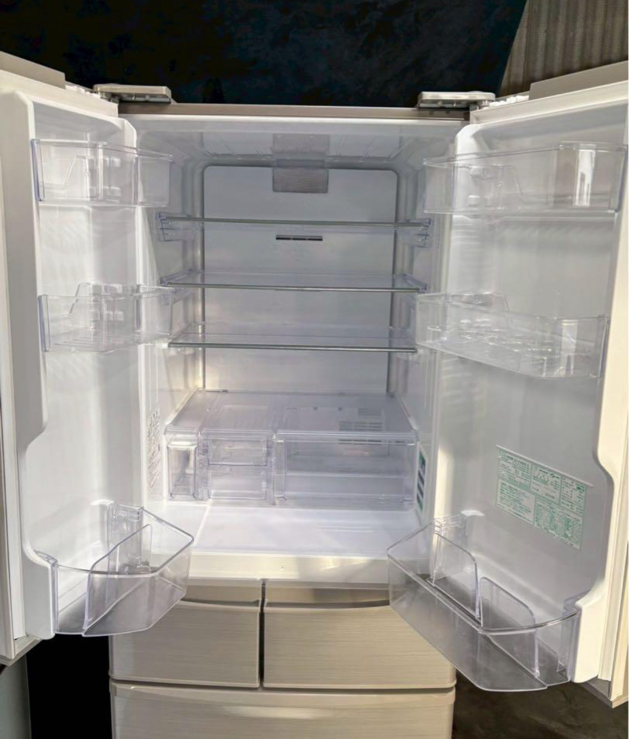 SHARP 冷蔵庫 SJ-F462E-S 2019年製 455L 観音開き SJ-F462E-S 冷蔵庫 プラズマクラスター冷蔵庫 シルバー系 [455L