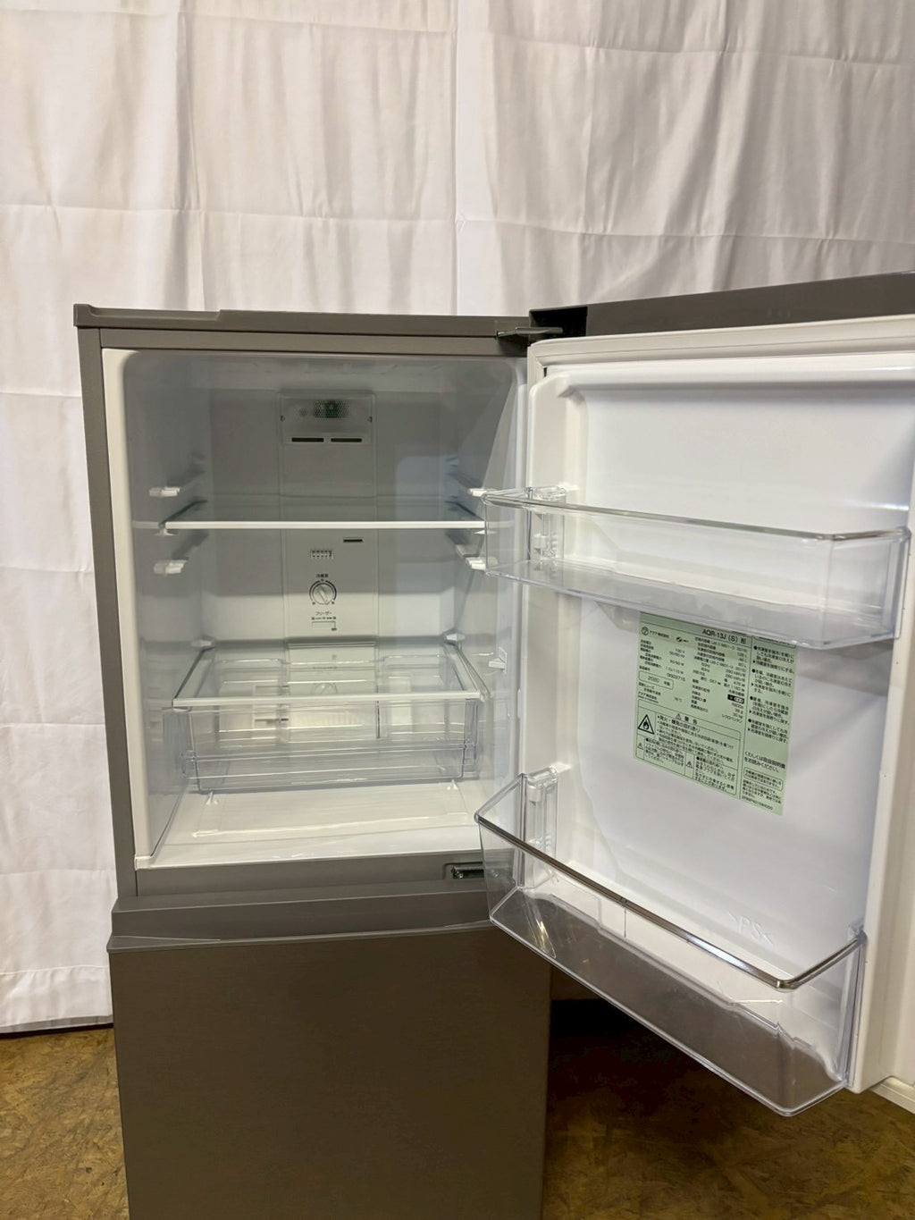 AQUA 2ドア冷蔵庫 AQR-13J (S) 2020年製 126L 右開き