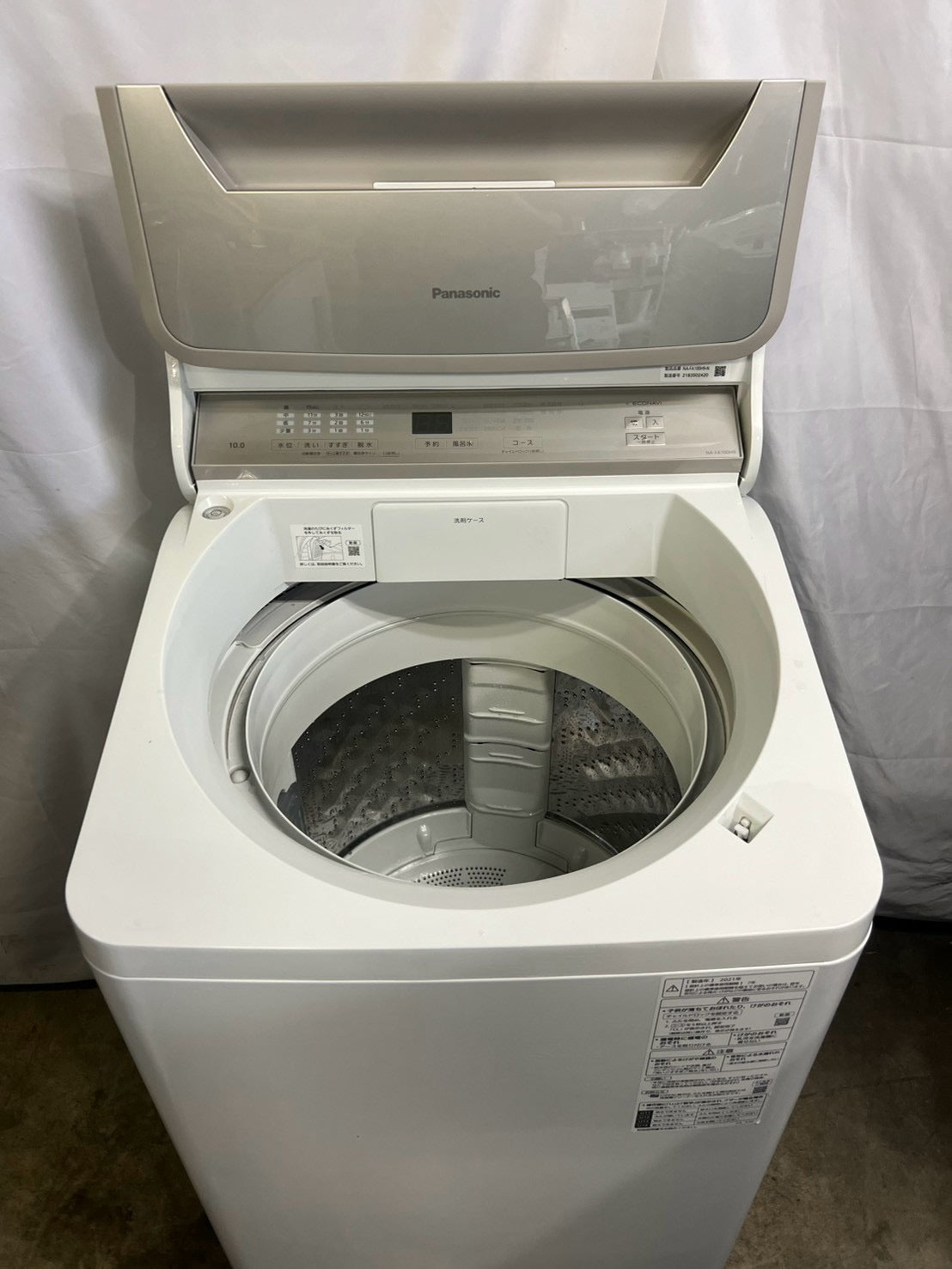 最大2年保証】Panasonic 洗濯機 NA-FA100H9 洗濯10kg 2021年製 – お宝