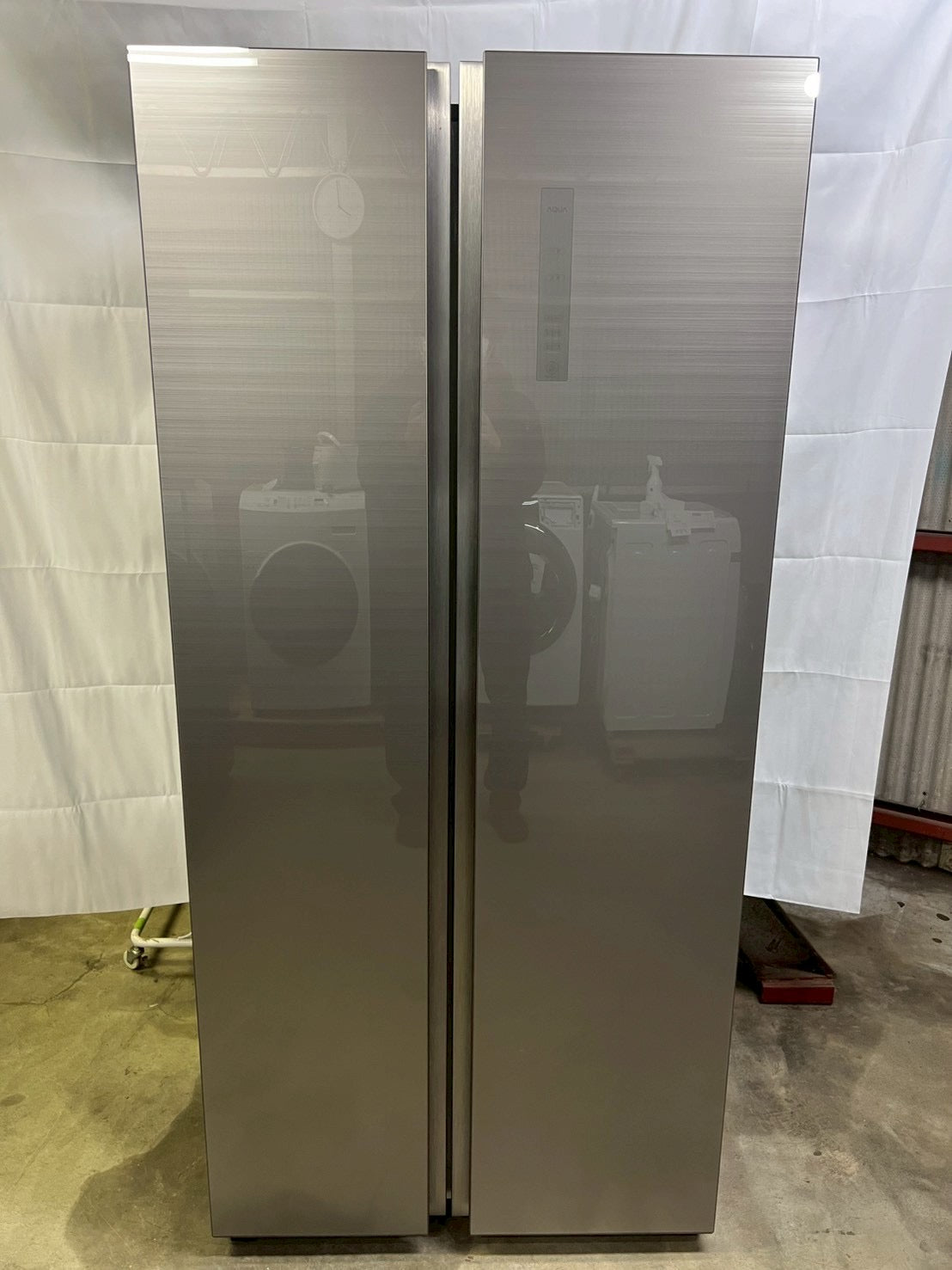 AQUA 2ドア冷蔵庫 AQR-SBS45H 2019年製 449L 観音開き