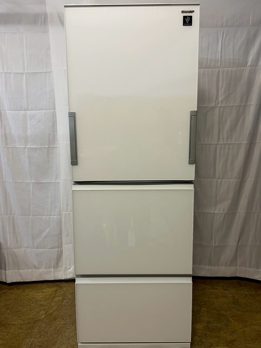 SHARP 3ドア冷蔵庫 SJ-GW35C-W 2017年製 350L 両開き