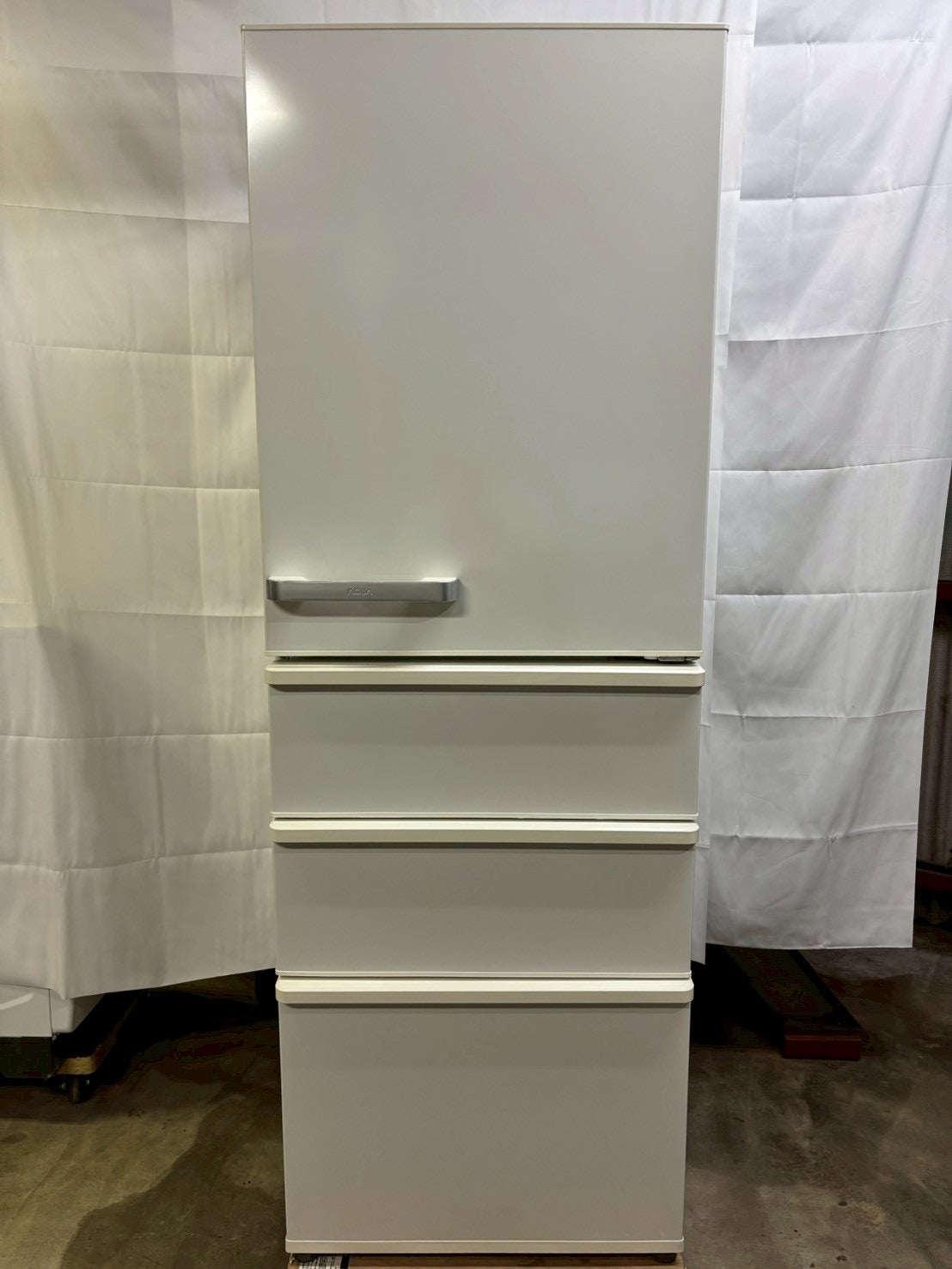 AQUA 4ドア冷蔵庫 AQR-36G 2018年製 355L右開き AQR-36G-S 冷蔵庫 and Smart ミスティシルバー [355L /4ドア /右開き