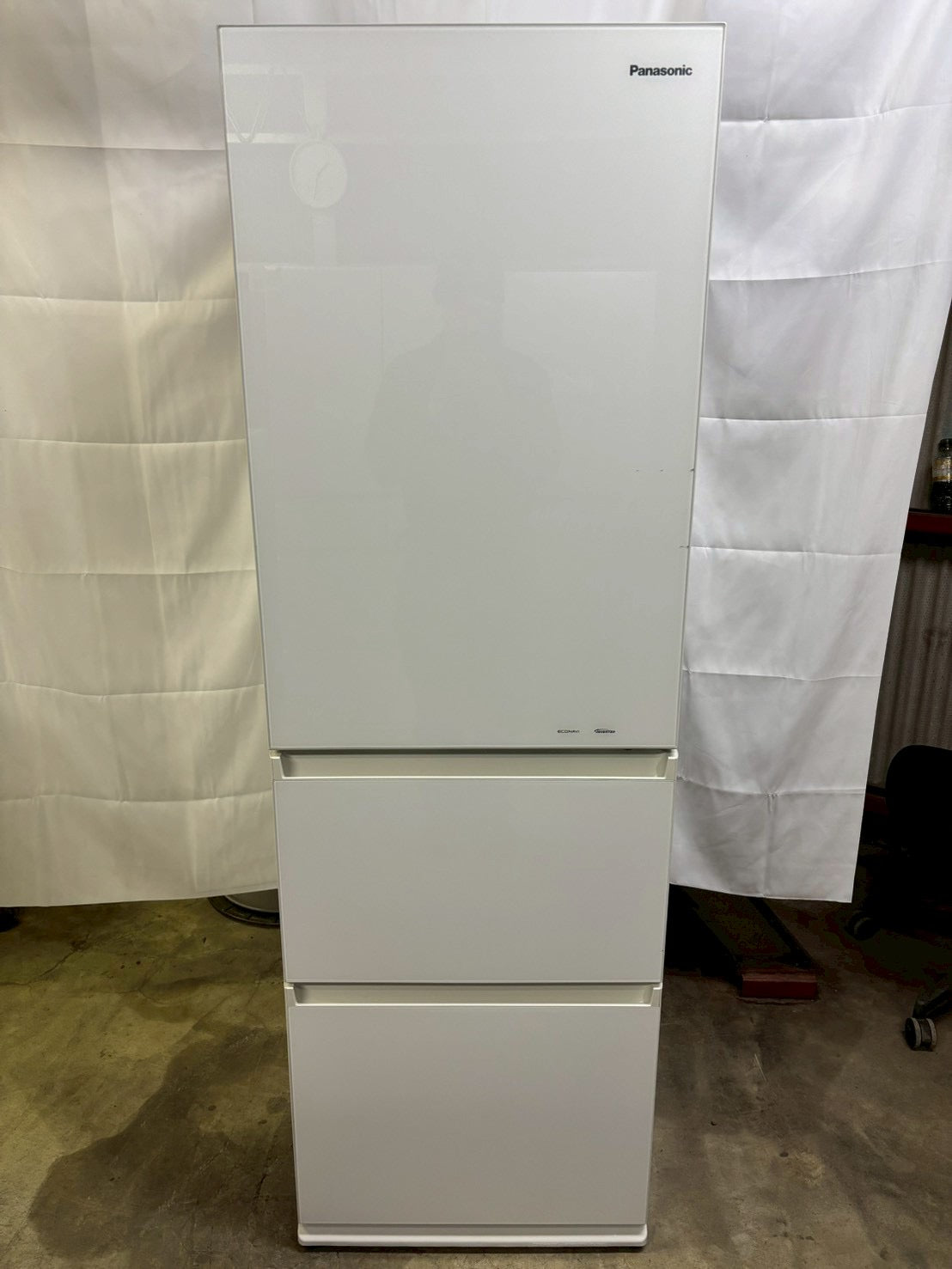 【6ヶ月保証】Panasonic 3ドア冷蔵庫 NR-C371GN-W 2020年製 365L