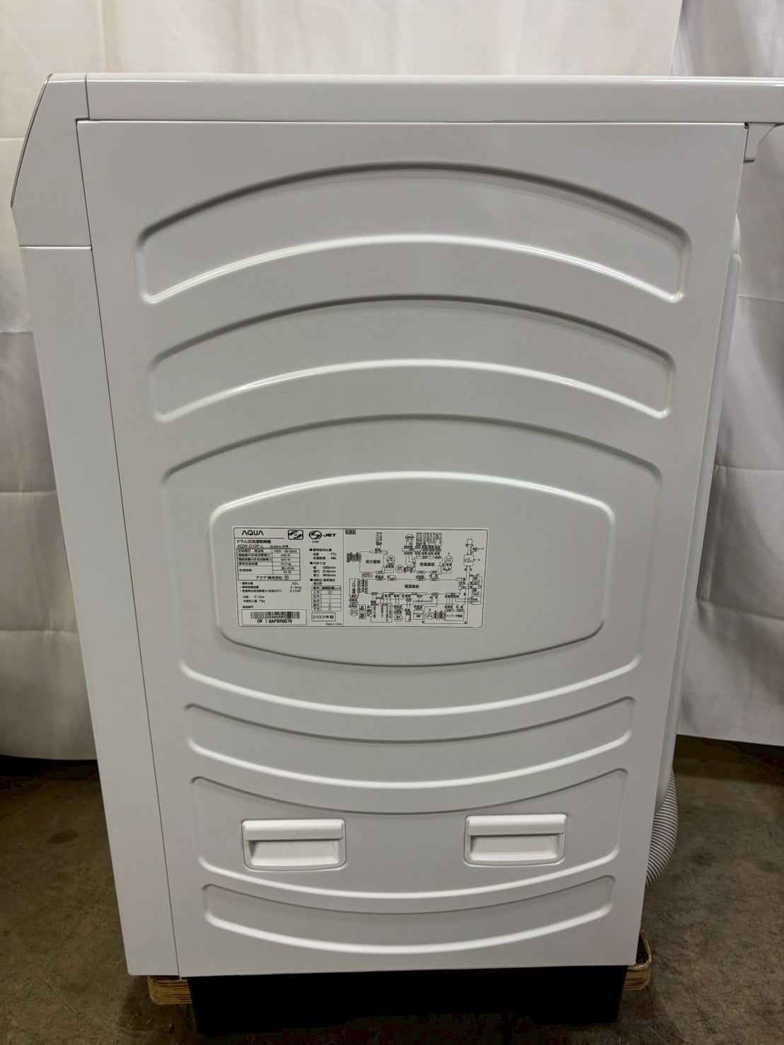 【12ヶ月保証】AQUAドラム式洗濯機 AQW-D10P 2023年 洗濯10kg 乾燥5kg
