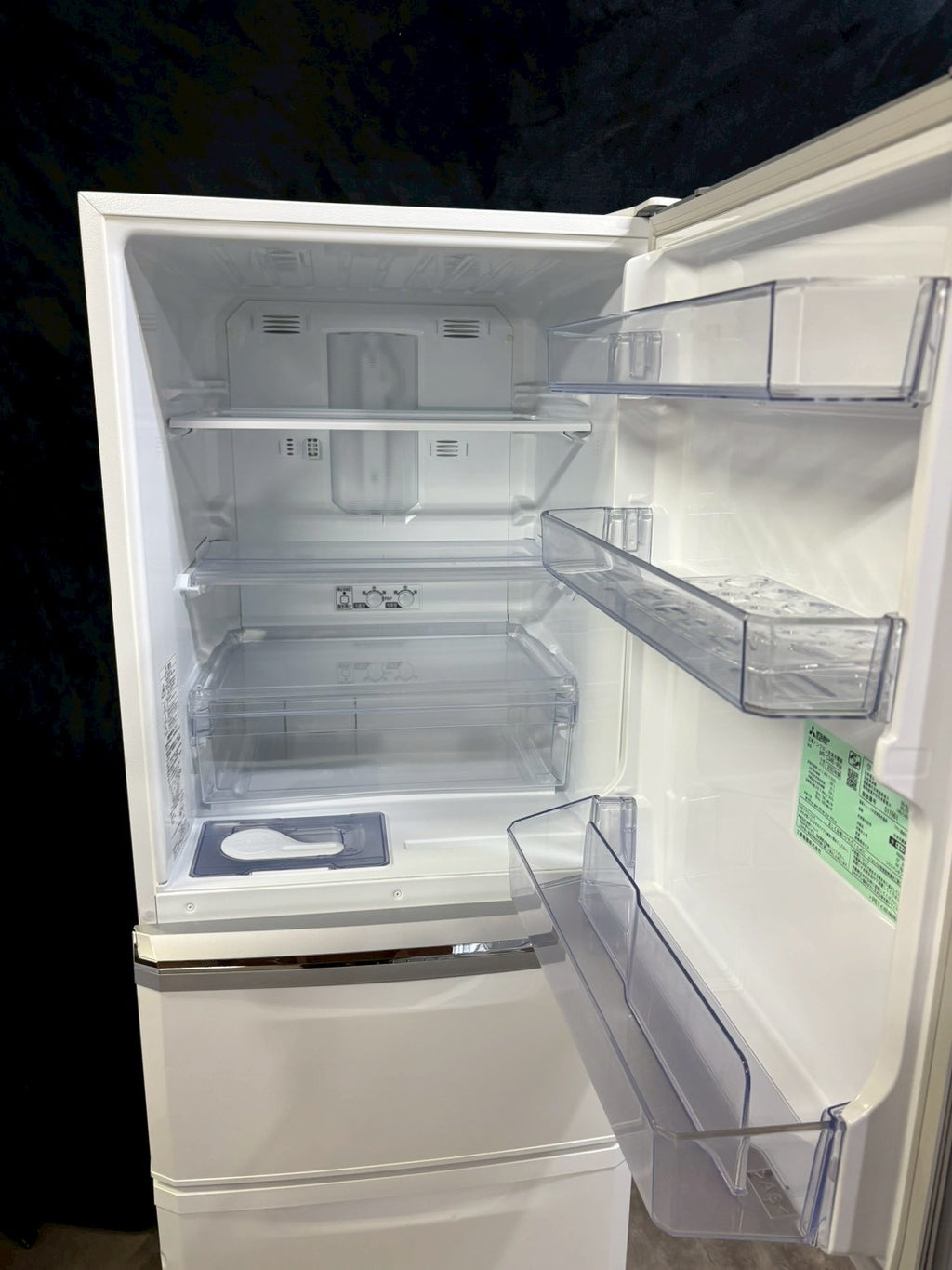 三菱 冷蔵庫 MR-C34E-W 2020年製 335L 右開き