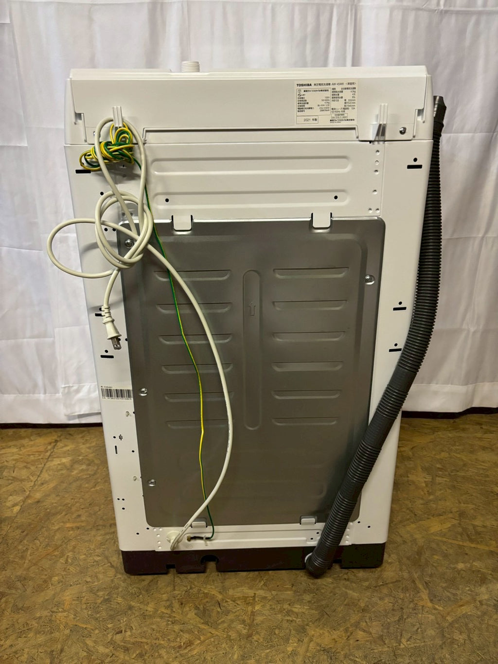 東芝 全自動洗濯機 AW-45M9 2021年製 洗濯4.5kg 乾燥無し