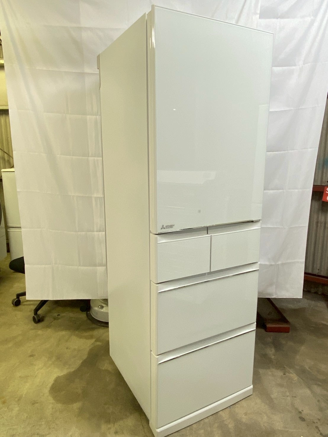【6ヶ月保証】三菱電機 5ドア冷蔵庫 MR-B46Z-W1 2016年製455L