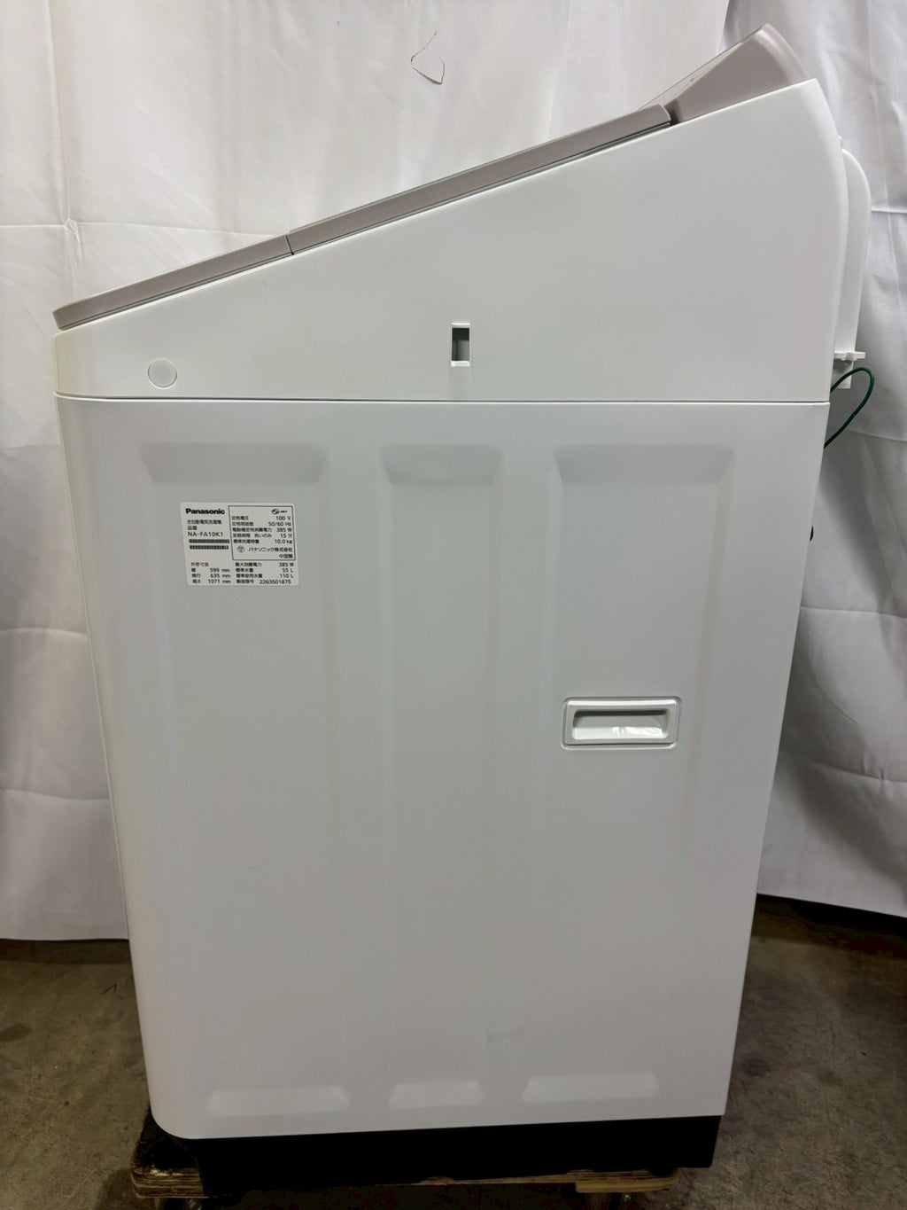 【6ヶ月保証】【分解洗浄】Panasonic NA-FA10K1 2022年製 洗濯10kg