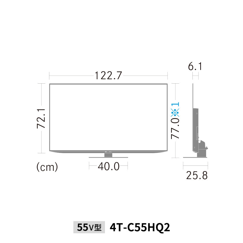 【12ヶ月保証】【美品】SHARP 4K有機ELテレビ 4T-C55GQ3 2025年製 55V