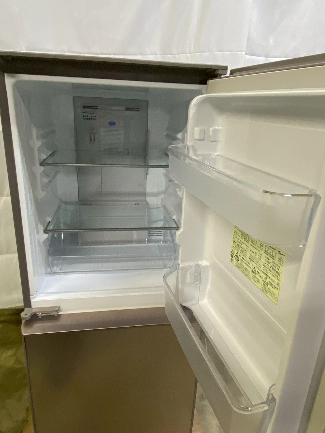 SHARP 2ドア冷蔵庫 SJ-GD14D-C 2018年製 137L 両開き