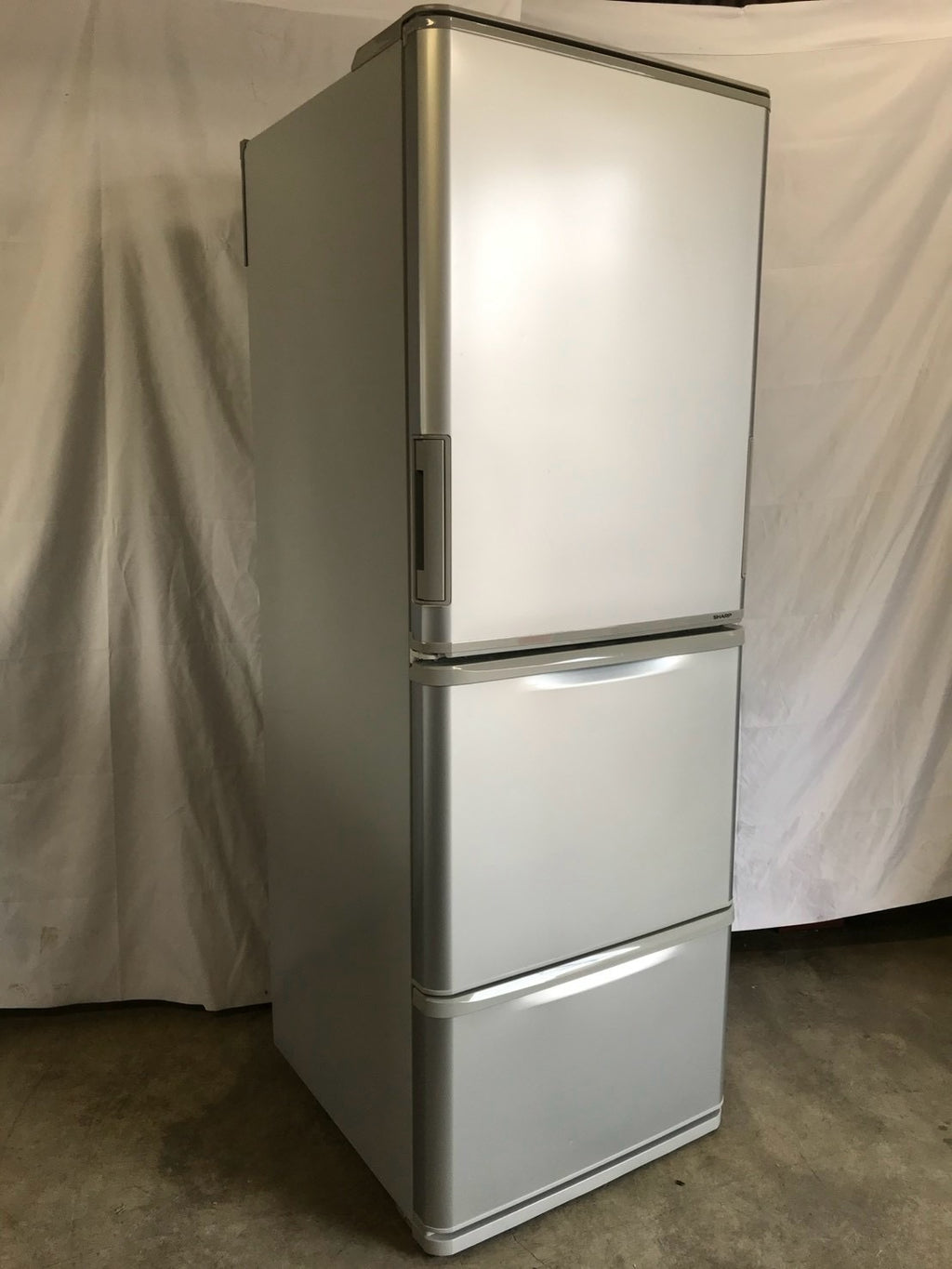【最大2年保証】SHARP 3ドア冷蔵庫  SJ-W351E-S 2019年製 350L