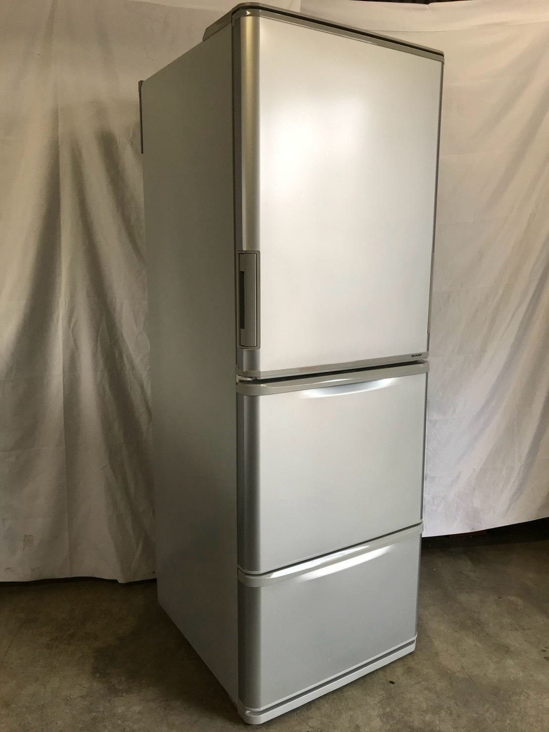 【最大2年保証】SHARP 3ドア冷蔵庫  SJ-W351E-S 2019年製 350L