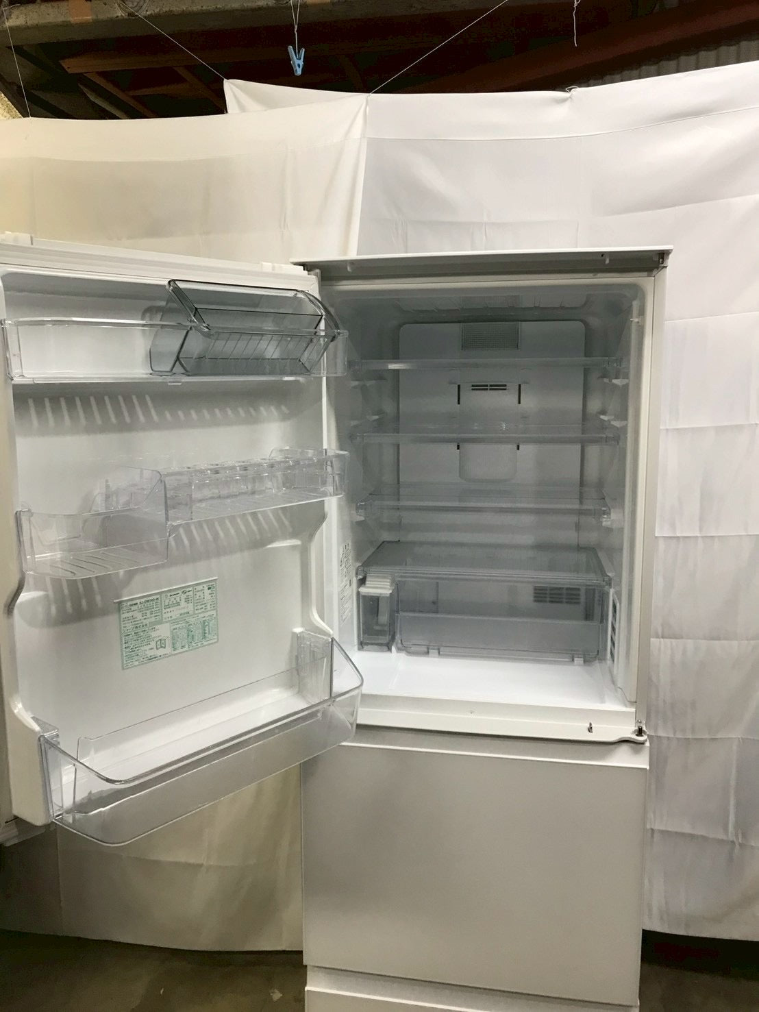 【6ヶ月保証】SHARP 3ドア冷蔵庫 SJ-GW36D 2018年製 356L 両開き