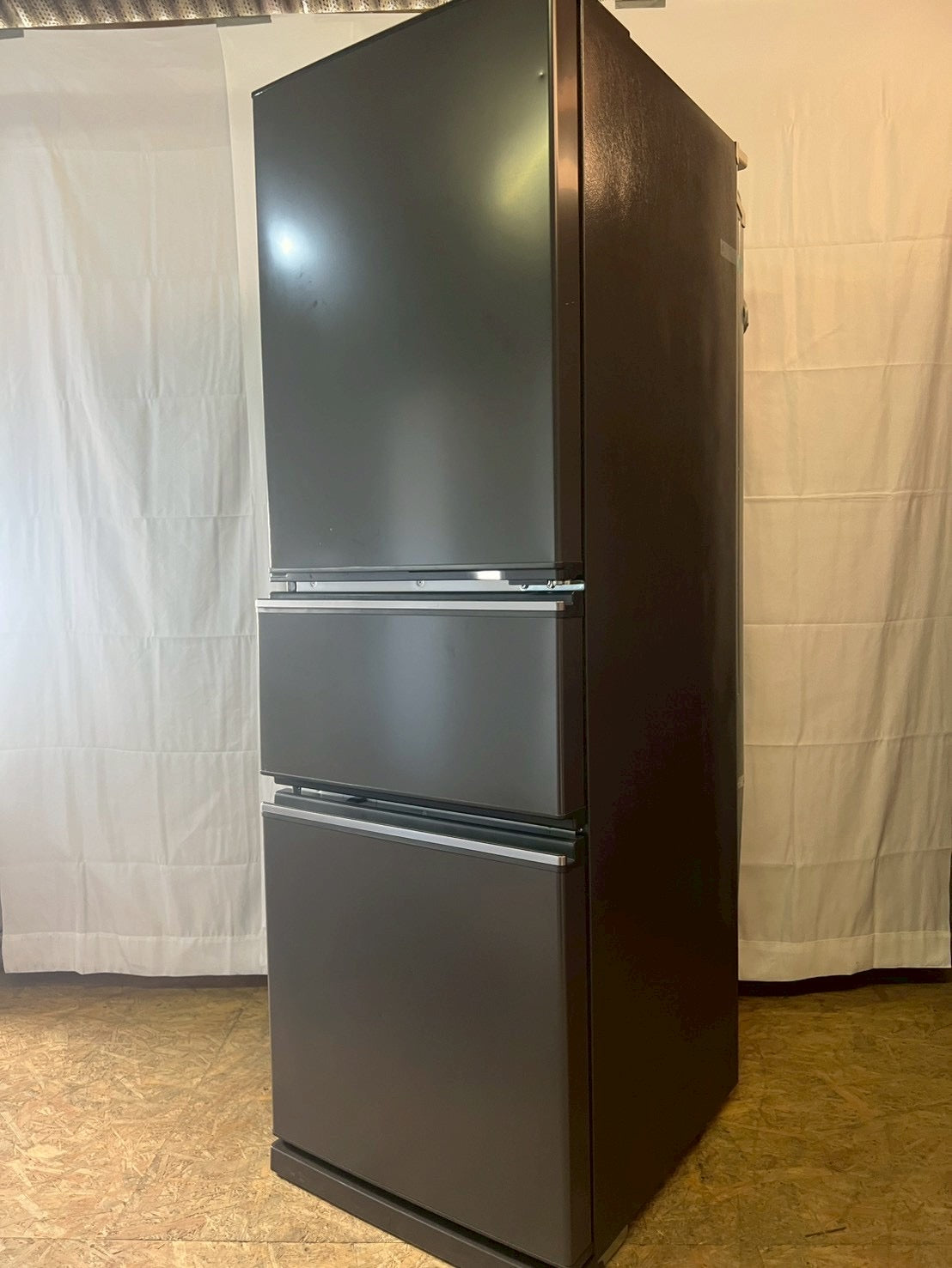 【美品】三菱 3ドア冷蔵庫 MR-CX27G-H 2022年製 272L 右開き